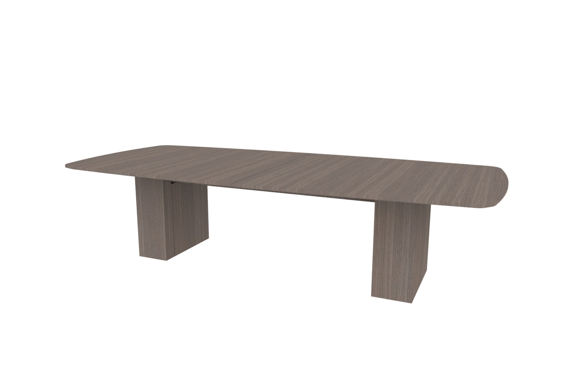 54”x120” Modern Rectangle Top in Veneer with 10" Rectangle Bases (88-54120MR with 88-248210RB)