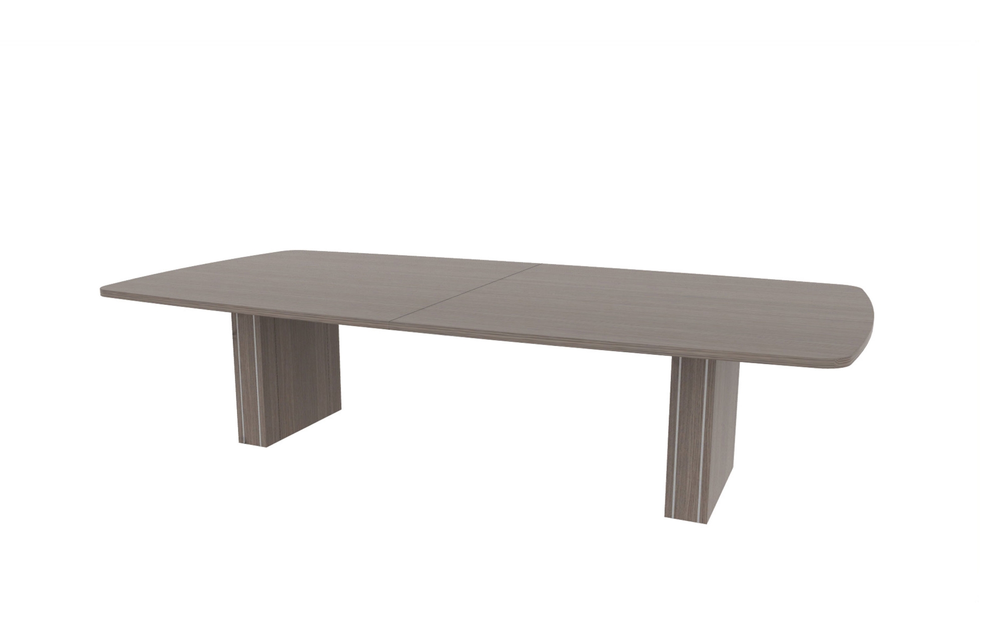60"x120" Modern Rectangle Top in HPL with 6" Rectangle Accent Bases (88-60120MR with 88-248206RAB)
