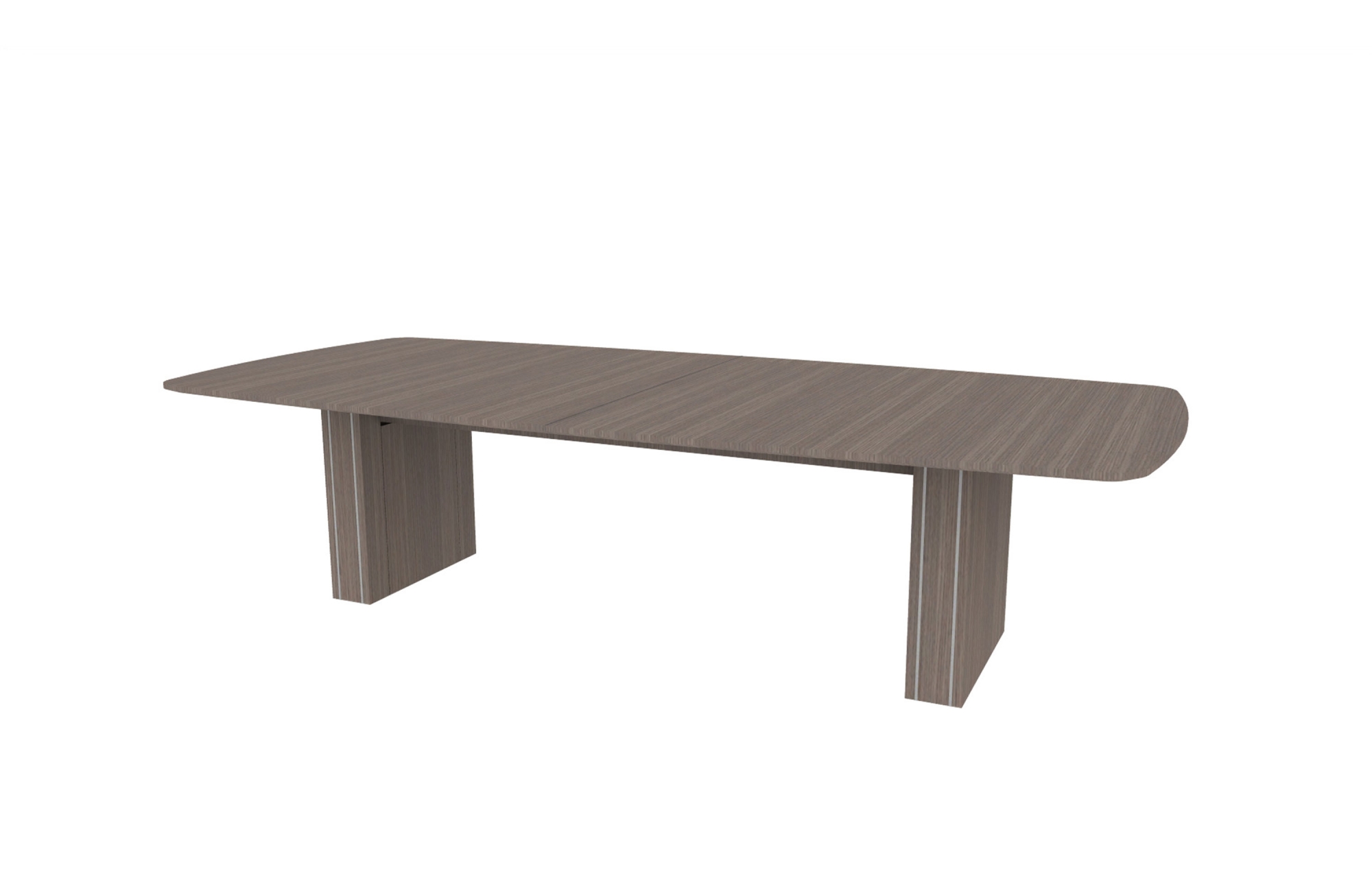 54"x120" Modern Rectangle Top in Veneer with 6" Rectangle Accent Bases (88-54120MR with 88-248206RAB)