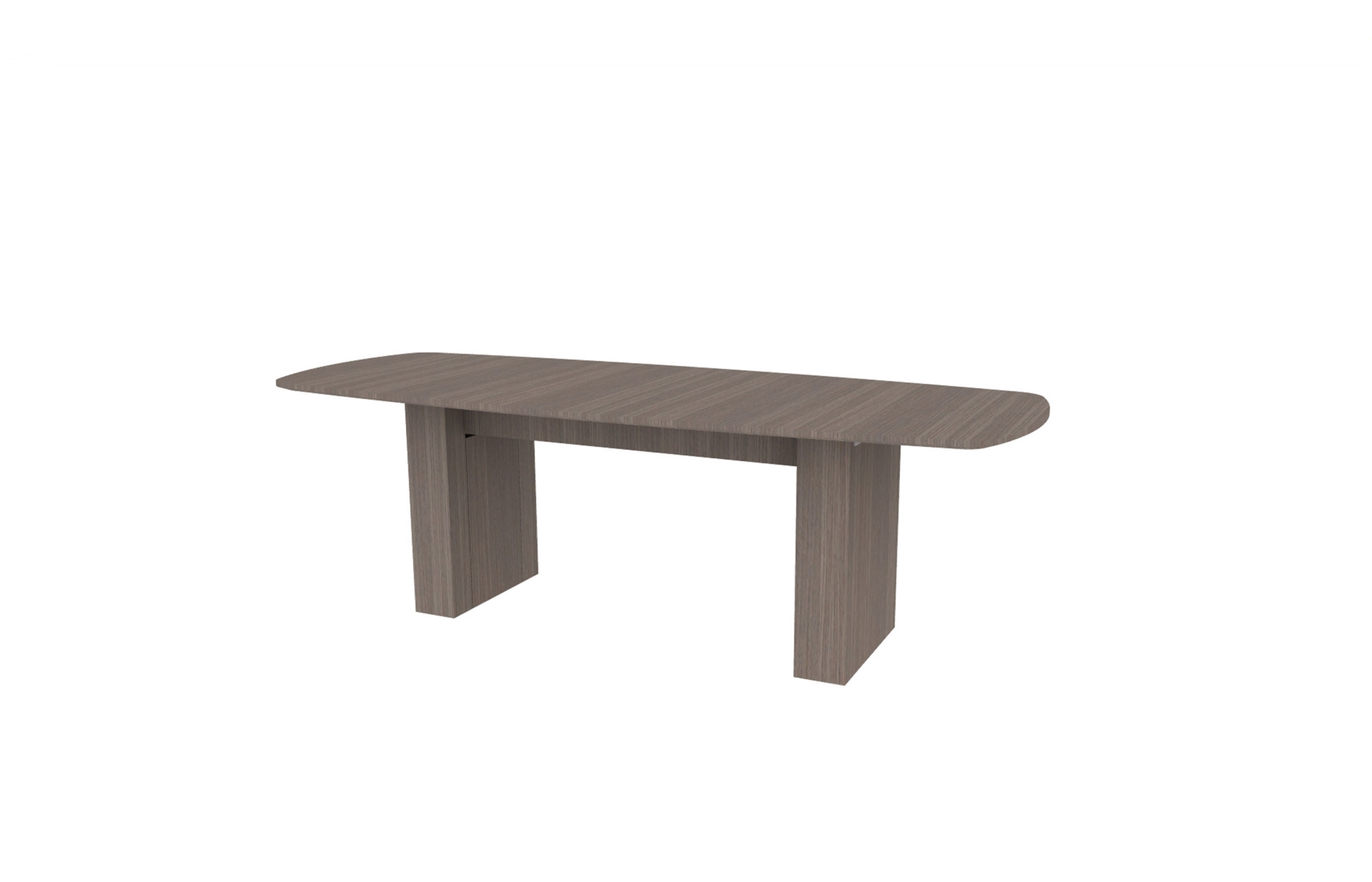 36”x96” Modern Rectangle Top in Veneer with 6" Rectangle Bases (88-3696MR with 88-205806RB)