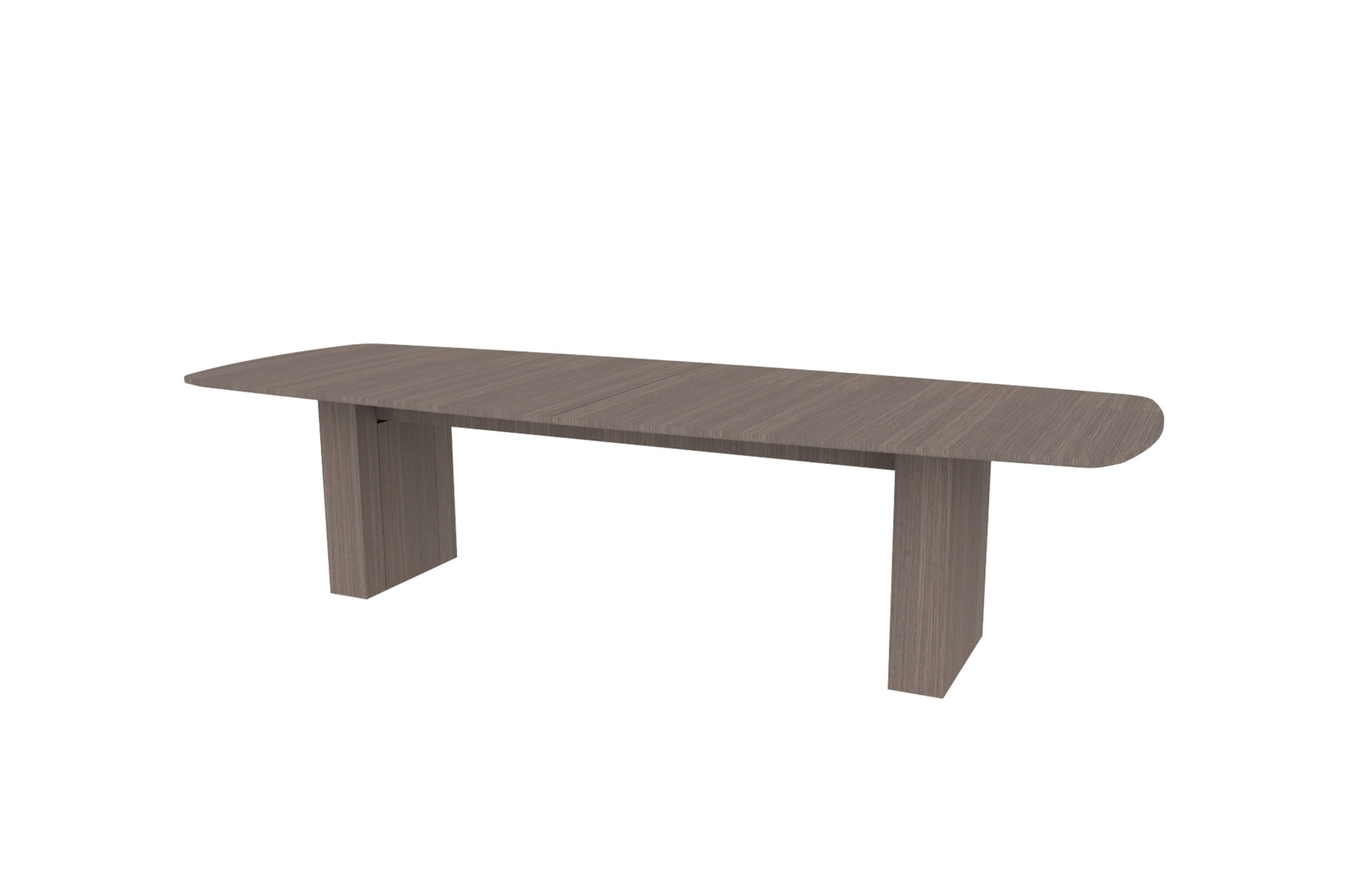 42”x120” Modern Rectangle Top in Veneer with 6" Rectangle Bases (88-42120MR with 88-208206RB)