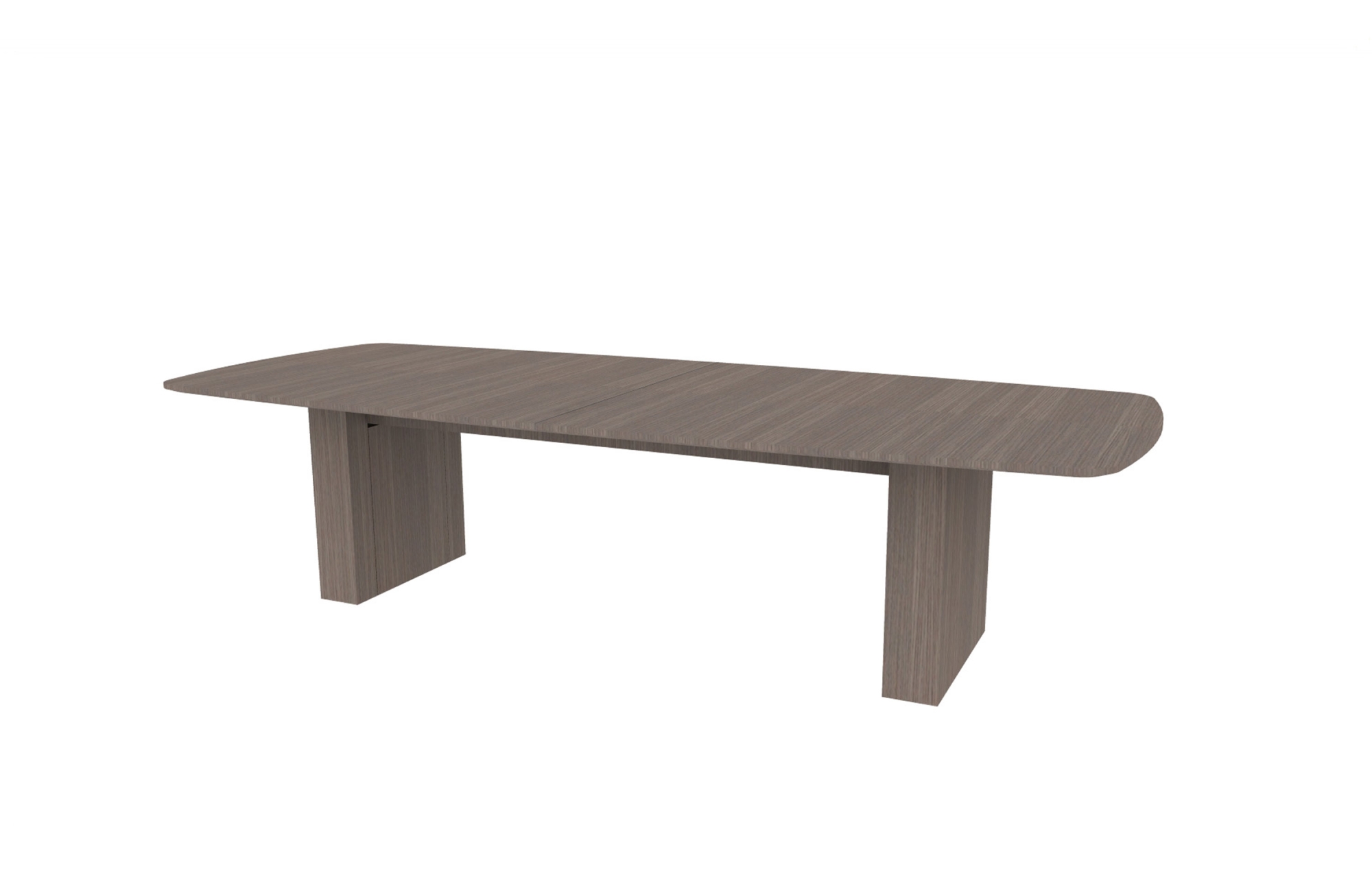 48”x120” Modern Rectangle Top in Veneer with 6" Rectangle Bases (88-48120MR with 88-248206RB)