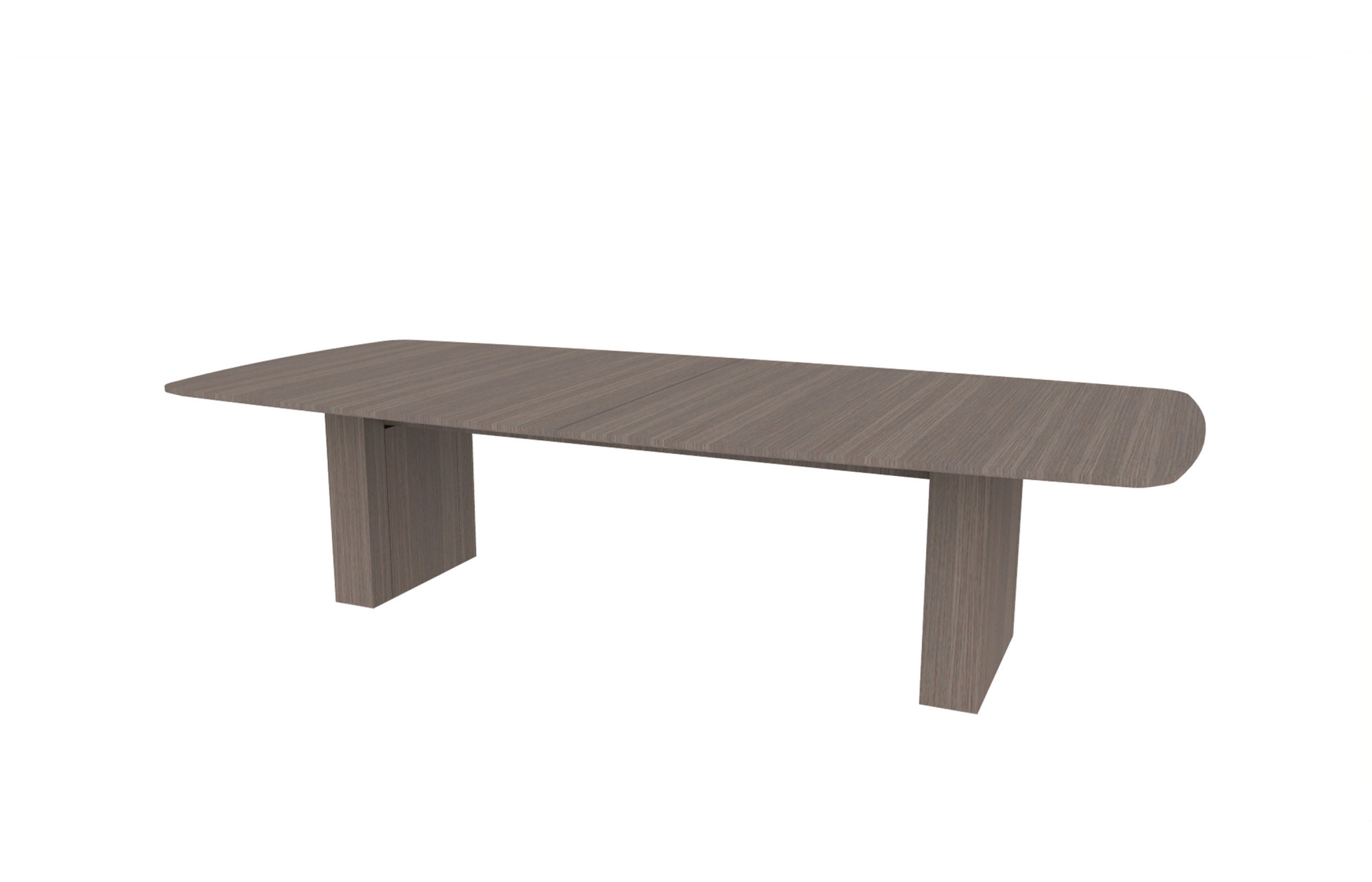 54”x120” Modern Rectangle Top in Veneer with 6" Rectangle Bases (88-54120MR with 88-248206RB)