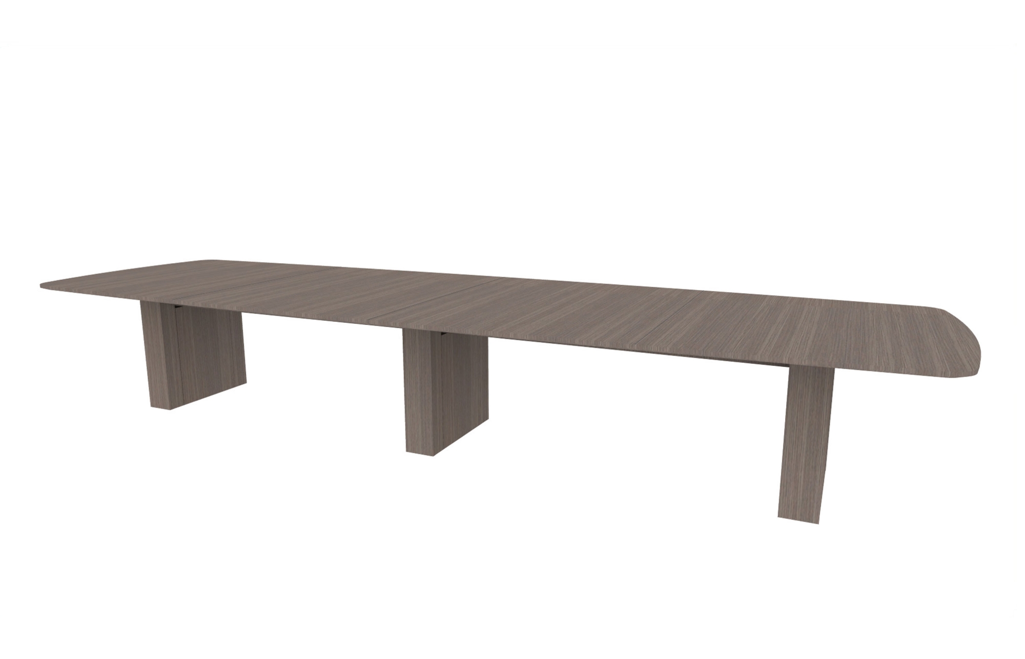 54”x180” Modern Rectangle Top in Veneer with 6" Rectangle Bases (88-54180MR with 88-2414206RB)