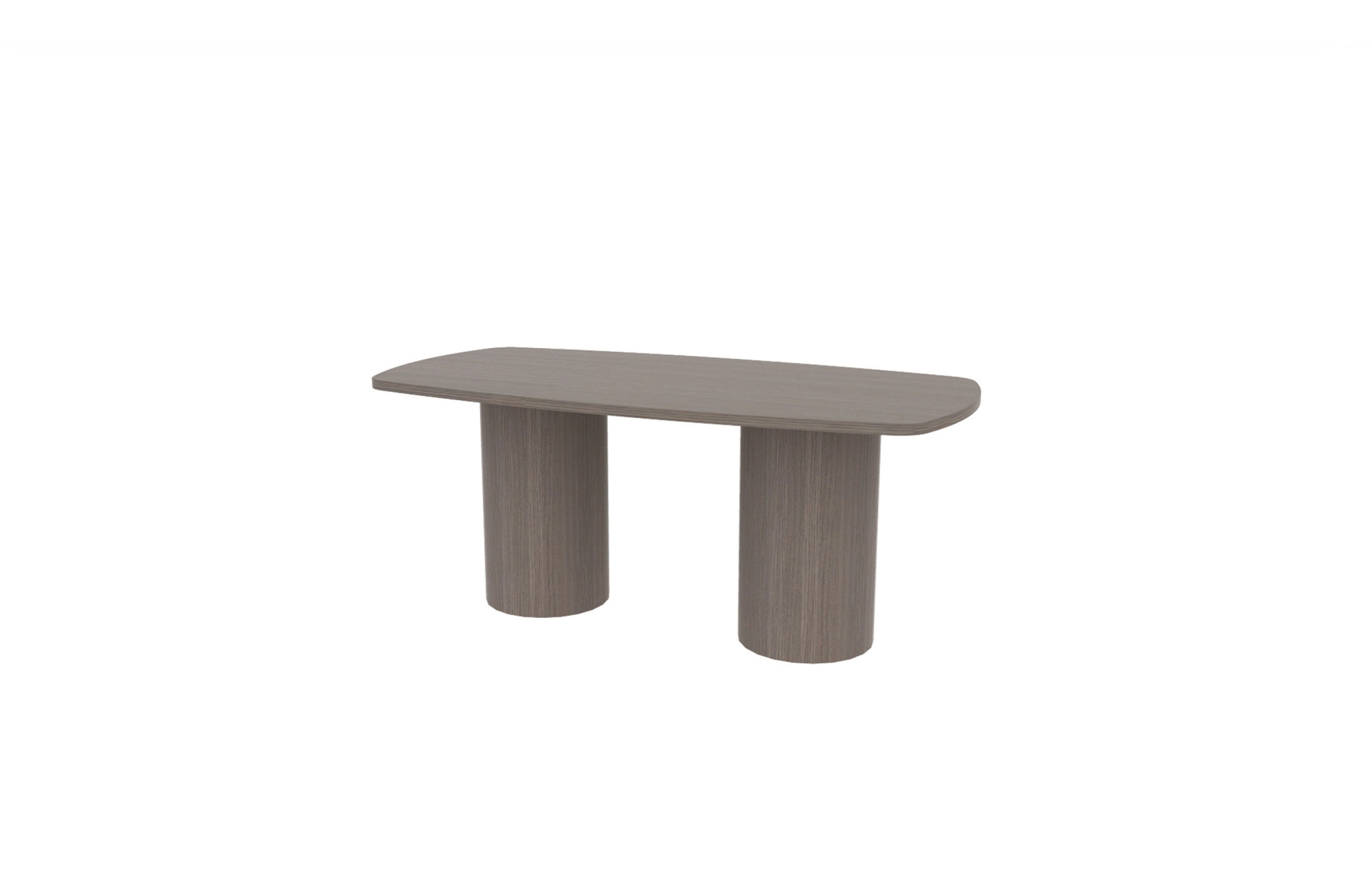 36"x72" Modern Rectangle Top in HPL with Cylinder Bases (88-3672MR with 01-1616CB)