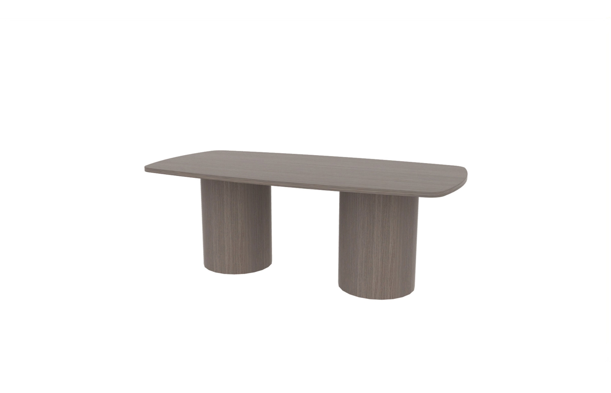 42"x84" Modern Rectangle Top in HPL with Cylinder Bases (88-4284MR with 01-2020CB)