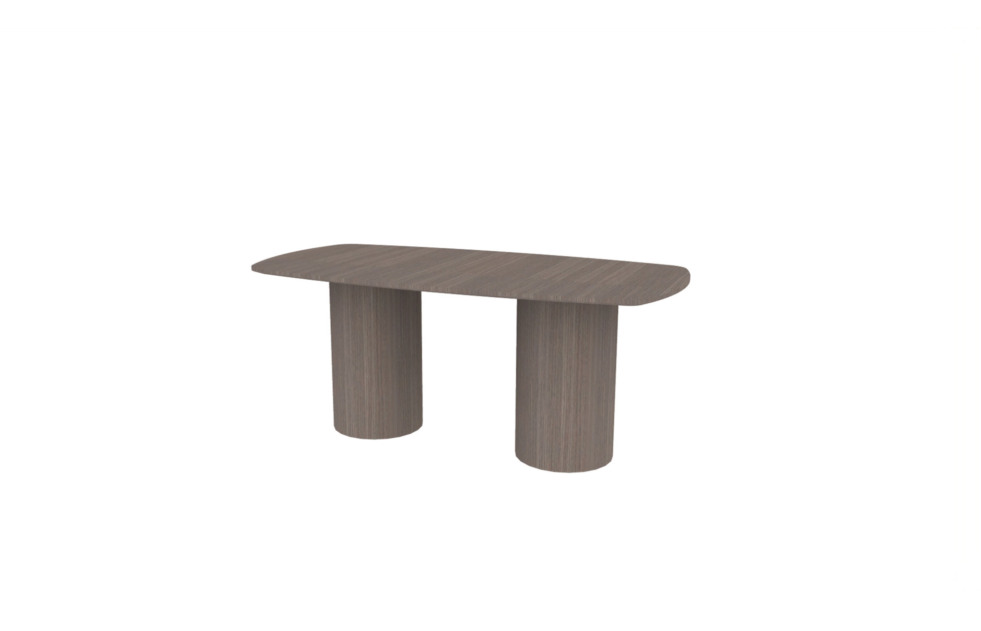 36"x72" Modern Rectangle Top in Veneer with Cylinder Bases (88-3672MR with 01-1616CB)