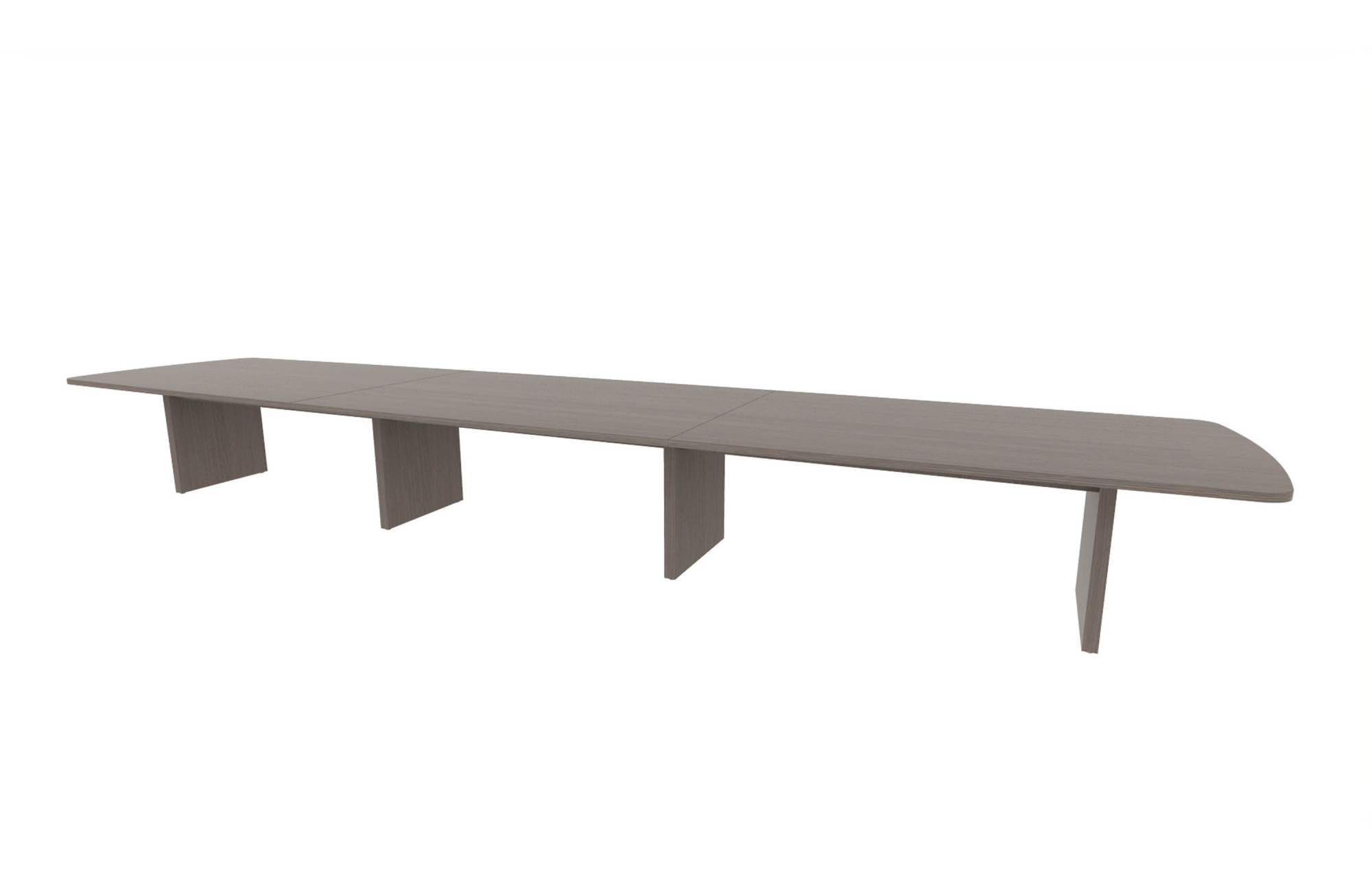 54"x240" Modern Rectangle Top in HPL with Rectangle Panel Bases (88-54240MR with 88-24202RPB)