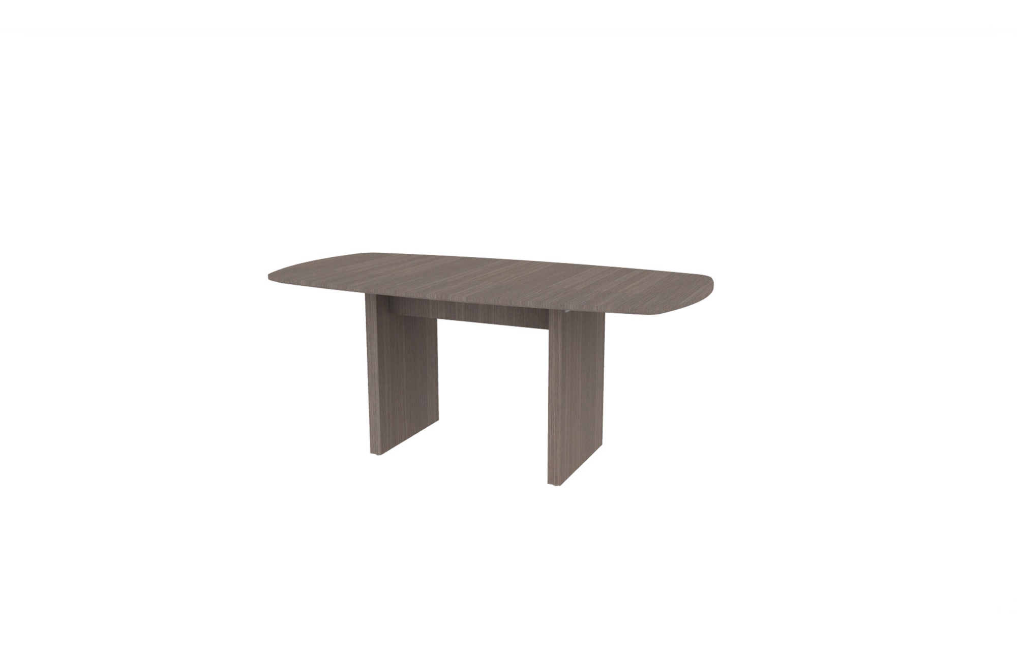 36"x72" Modern Rectangle Top in Veneer with Rectangle Panel Bases (88-3672MR with 88-2034RPB)