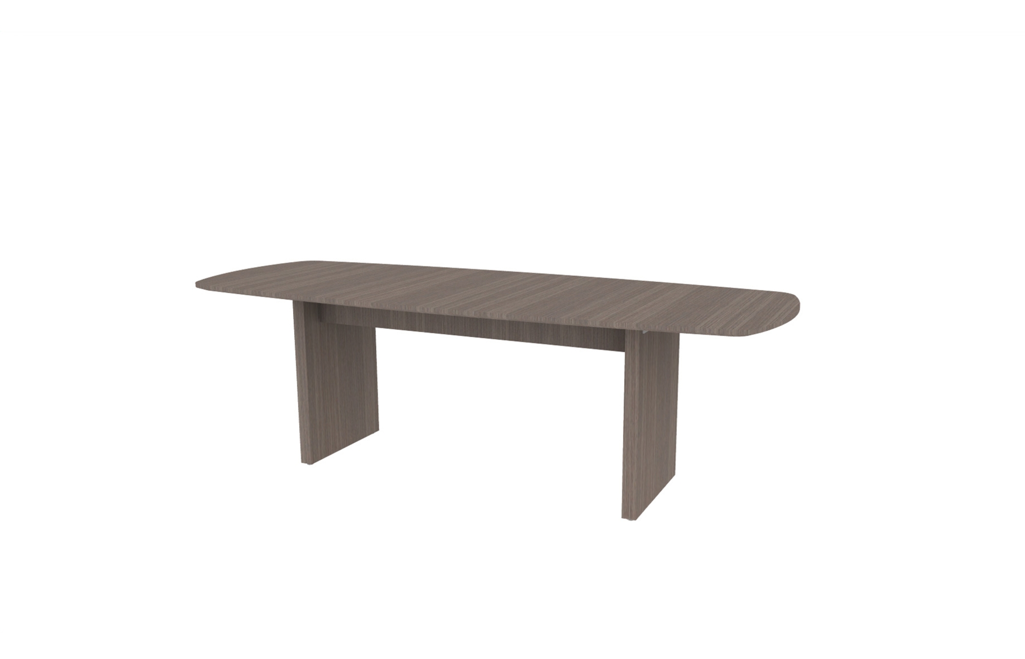 36"x96" Modern Rectangle Top in Veneer with Rectangle Panel Bases (88-3696MR with 88-2058RPB)