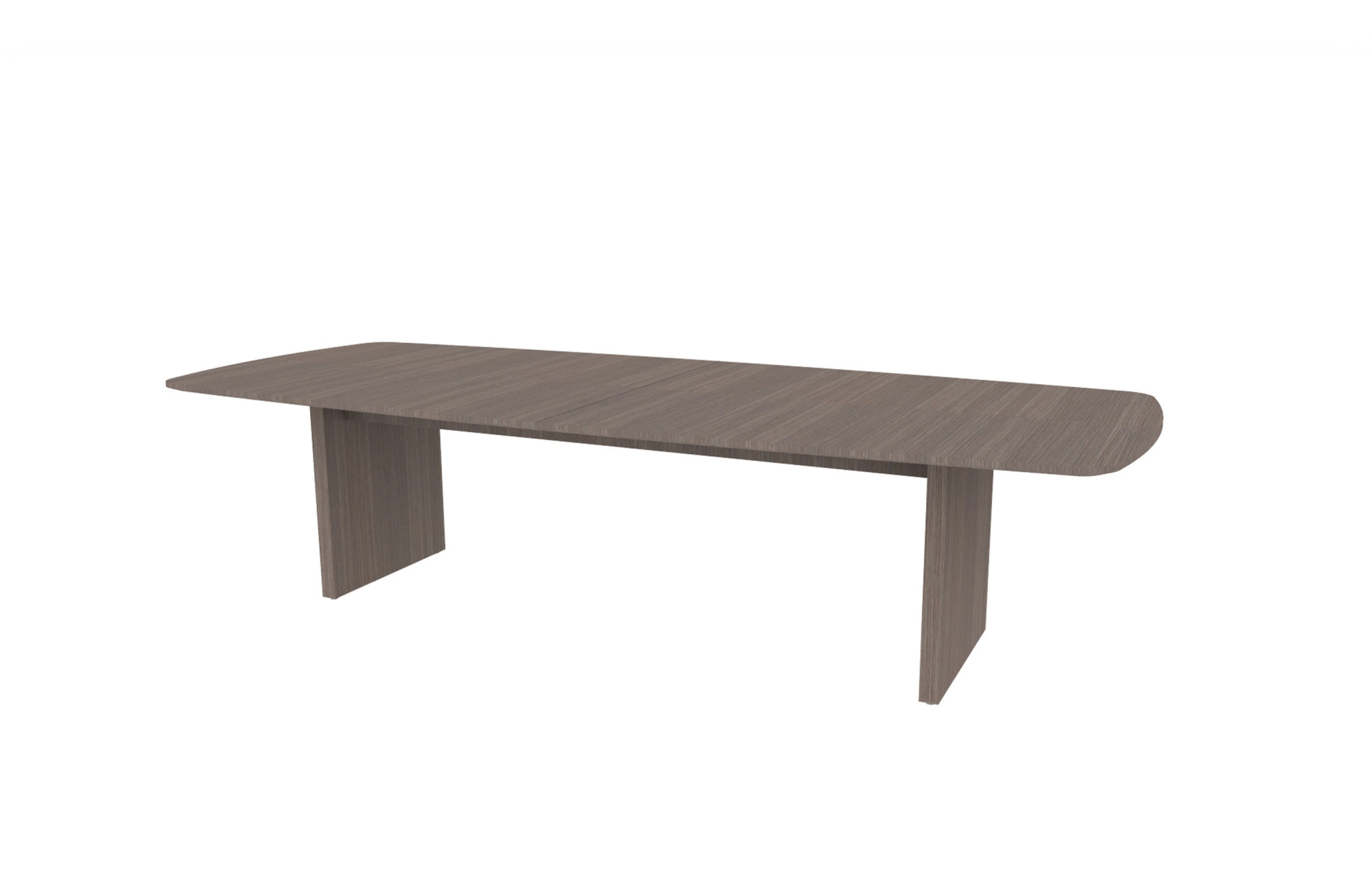 42"x120" Modern Rectangle Top in Veneer with Rectangle Panel Bases (88-42120MR with 88-2082RPB)