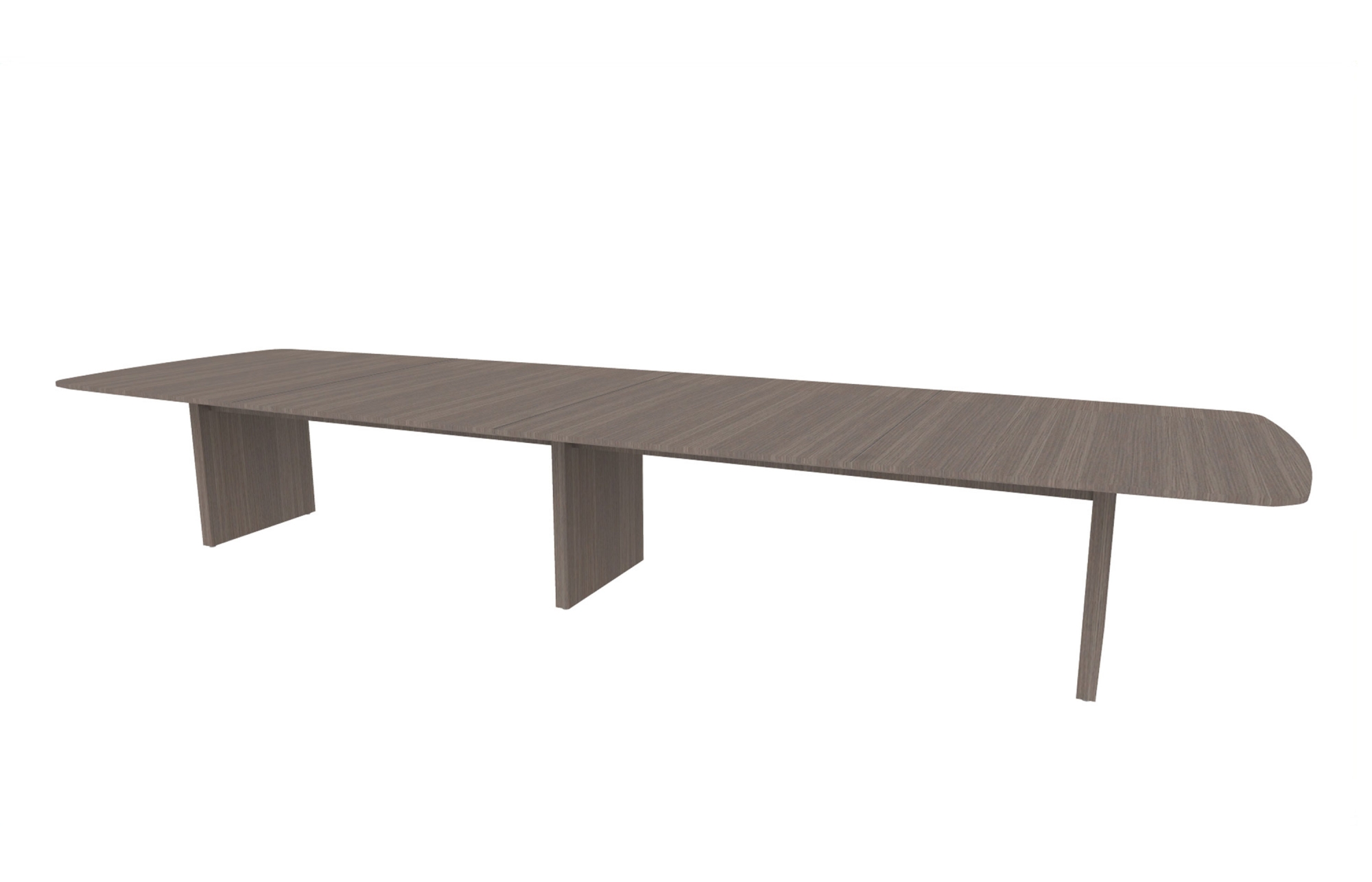 54"x180" Modern Rectangle Top in Veneer with Rectangle Panel Bases (88-54180MR with 88-24142RPB)