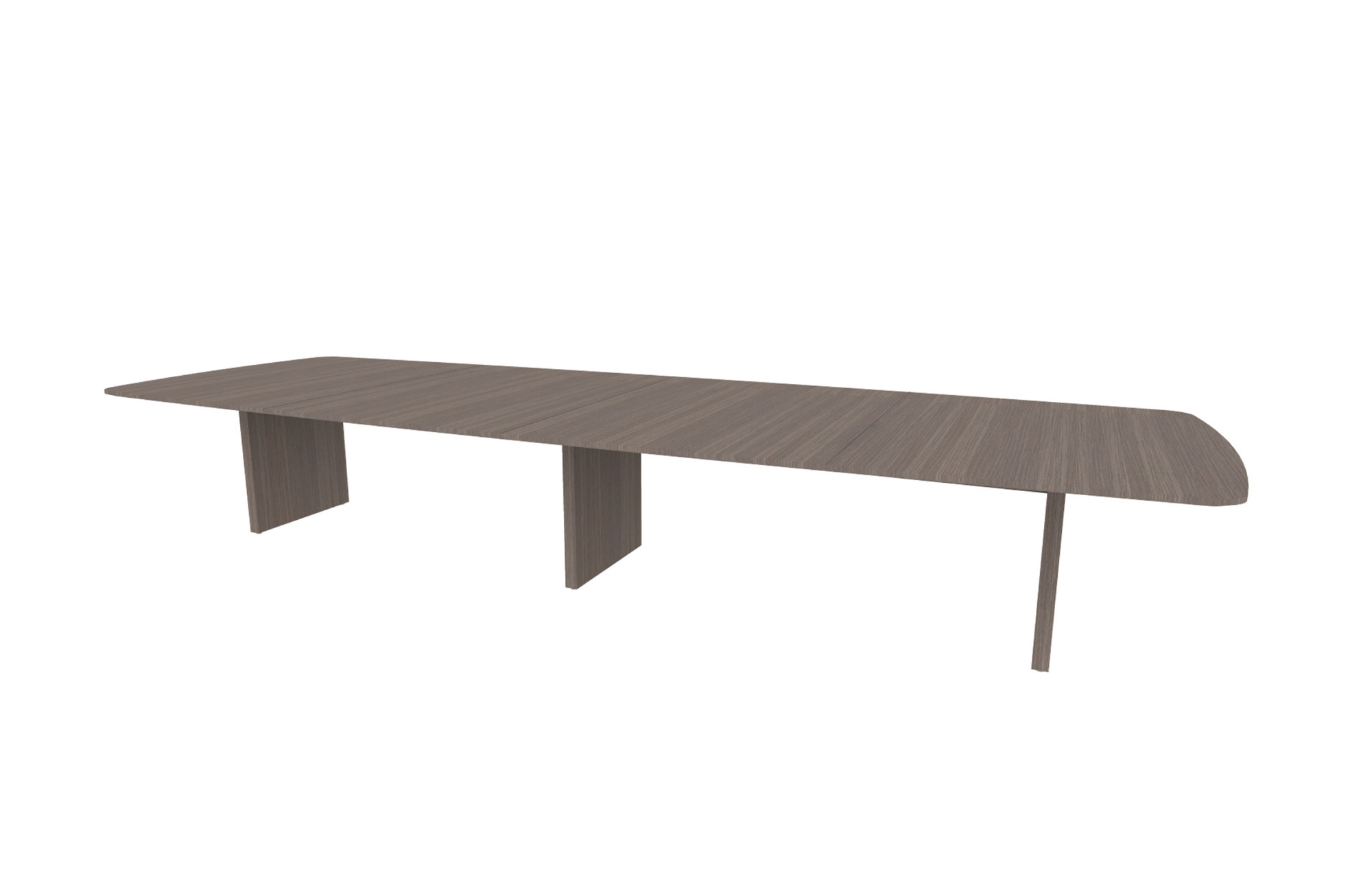 60"x180" Modern Rectangle Top in Veneer with Rectangle Panel Bases (88-60180MR with 88-24142RPB)