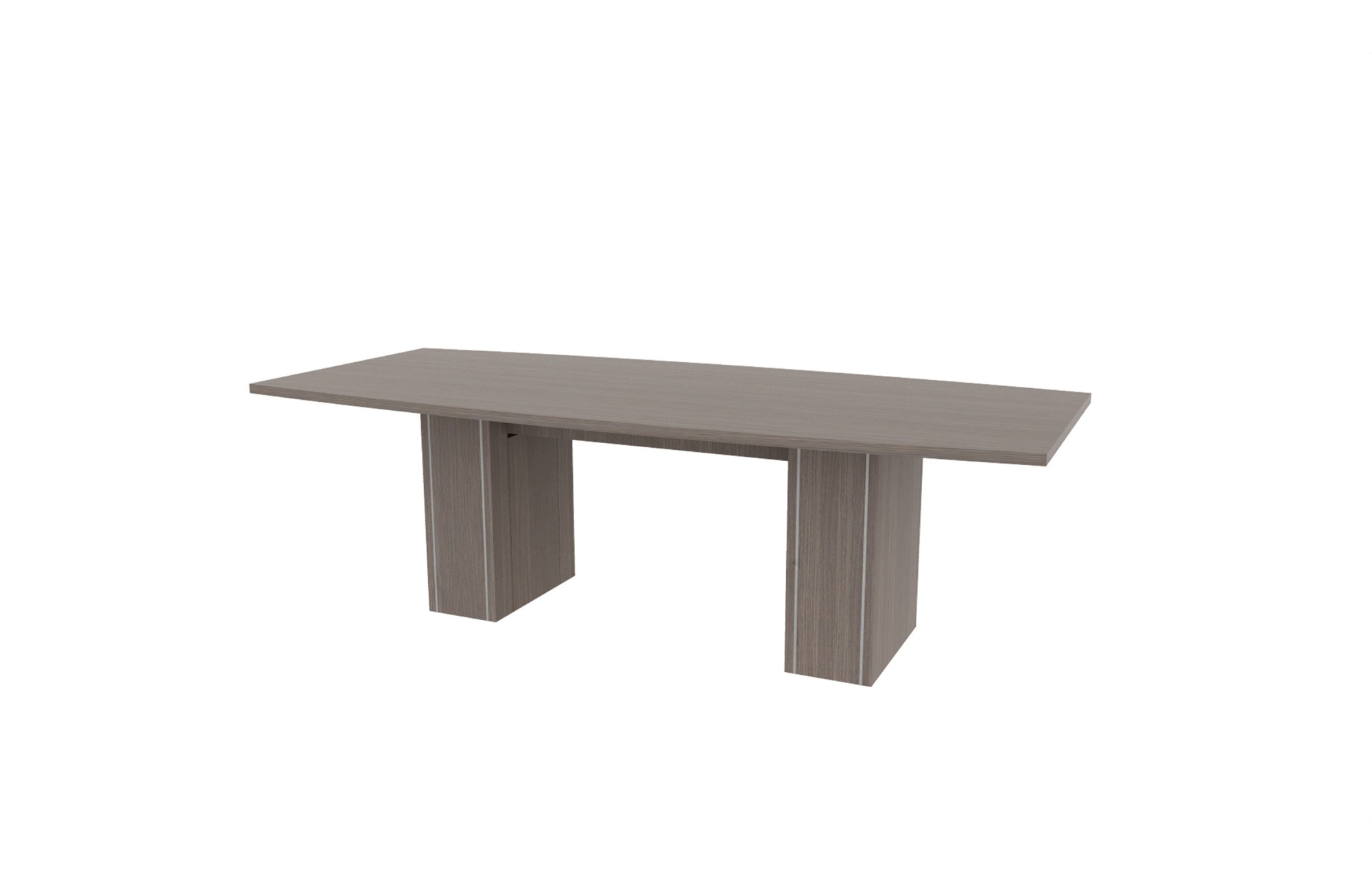 42”x96” Boat Top in HPL with 10" Rectangle Accent Bases (88-4296BT with 88-205810RAB)