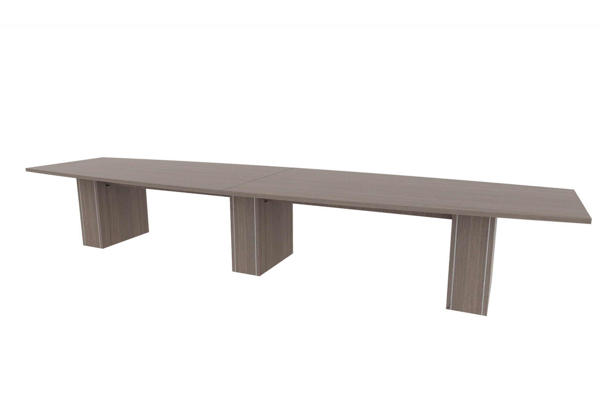 48”x180” Boat Top in HPL with 10" Rectangle Accent Bases (88-48180BT with 88-2414210RAB)