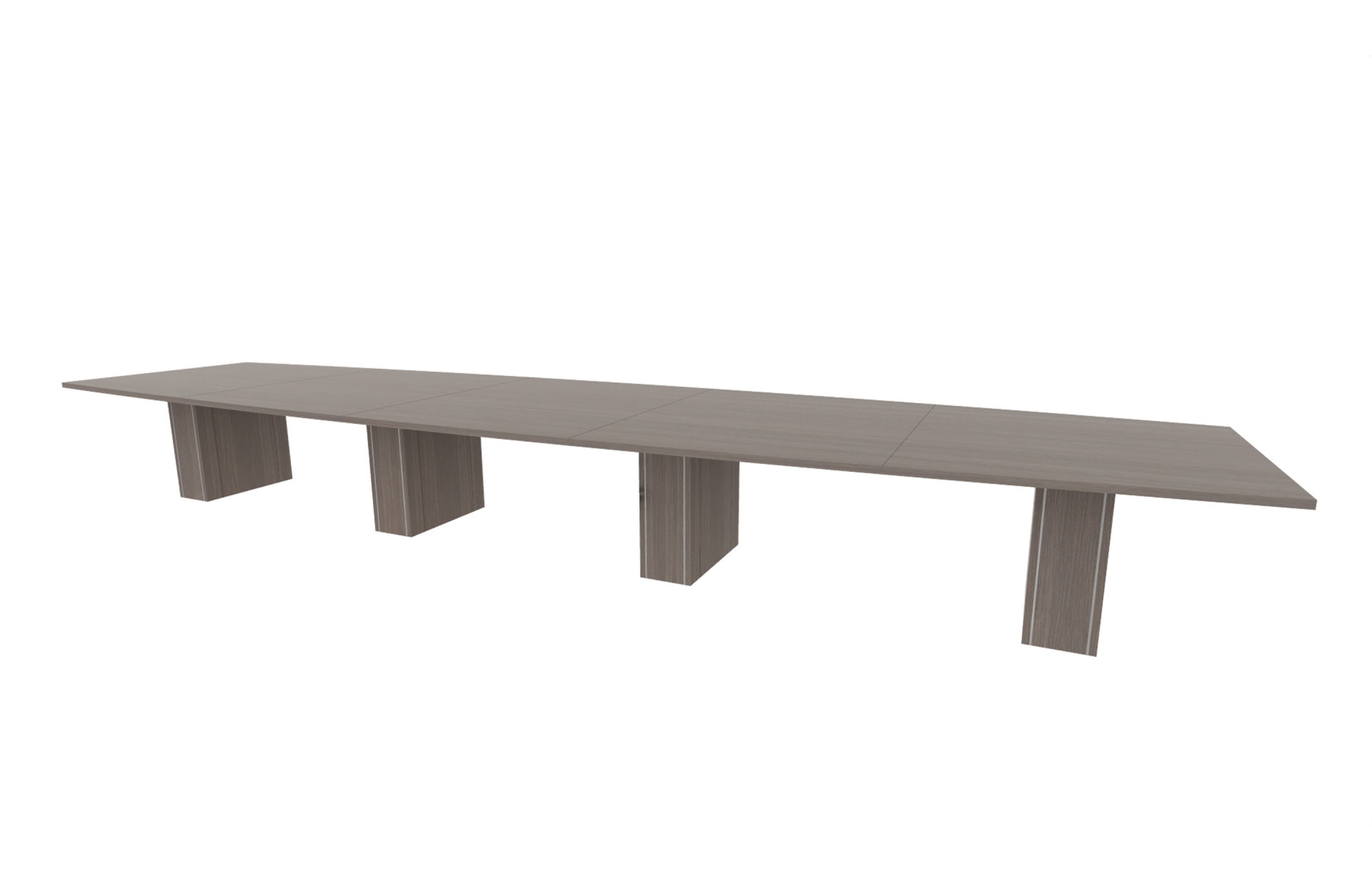 60”x240” Boat Top in HPL with 10" Rectangle Accent Bases (88-60240BT with 88-2420210RAB)