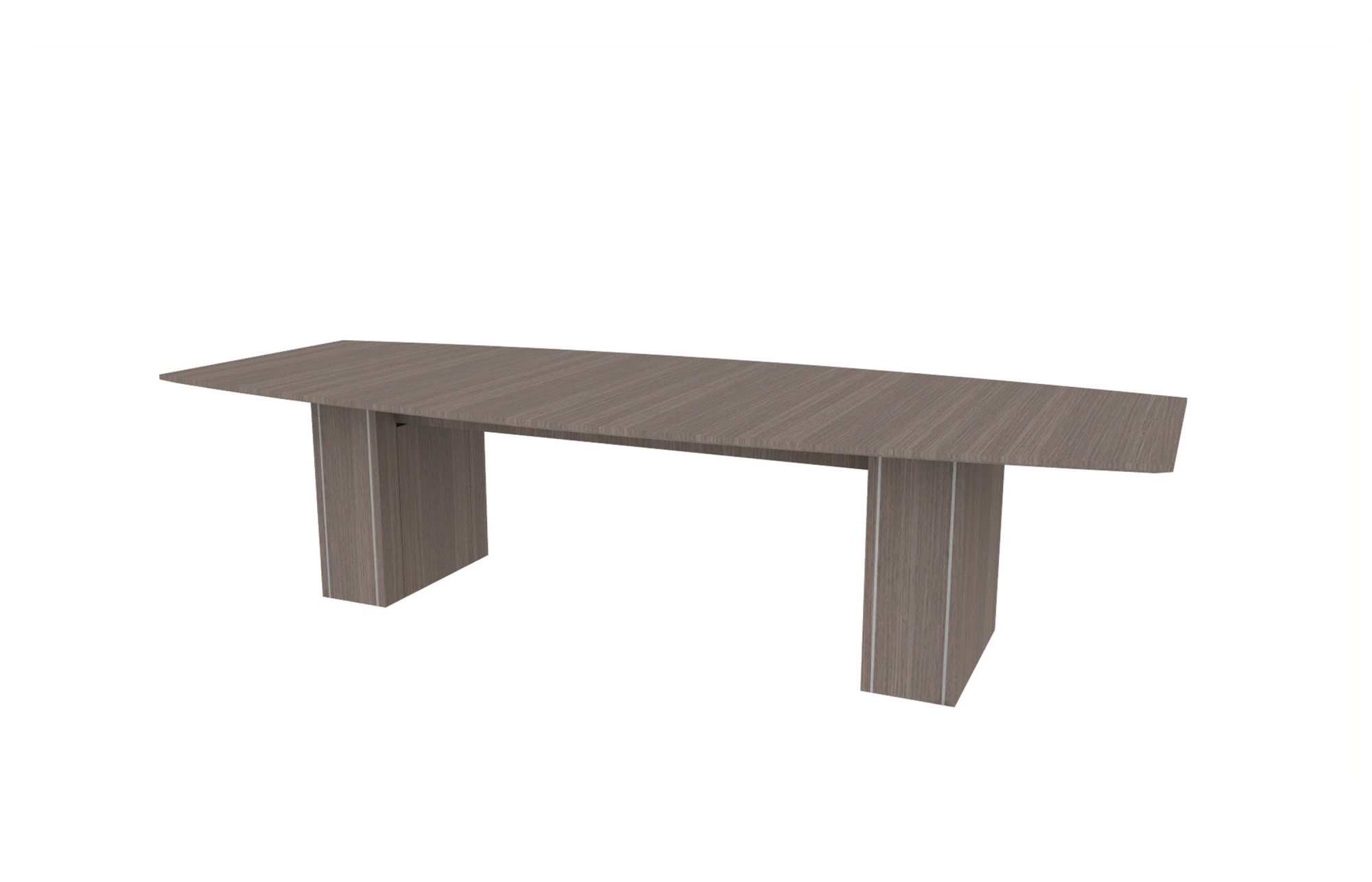 48”x120” Boat Top in Veneer with 10" Rectangle Accent Bases (88-48120BT with 88-248210RAB)