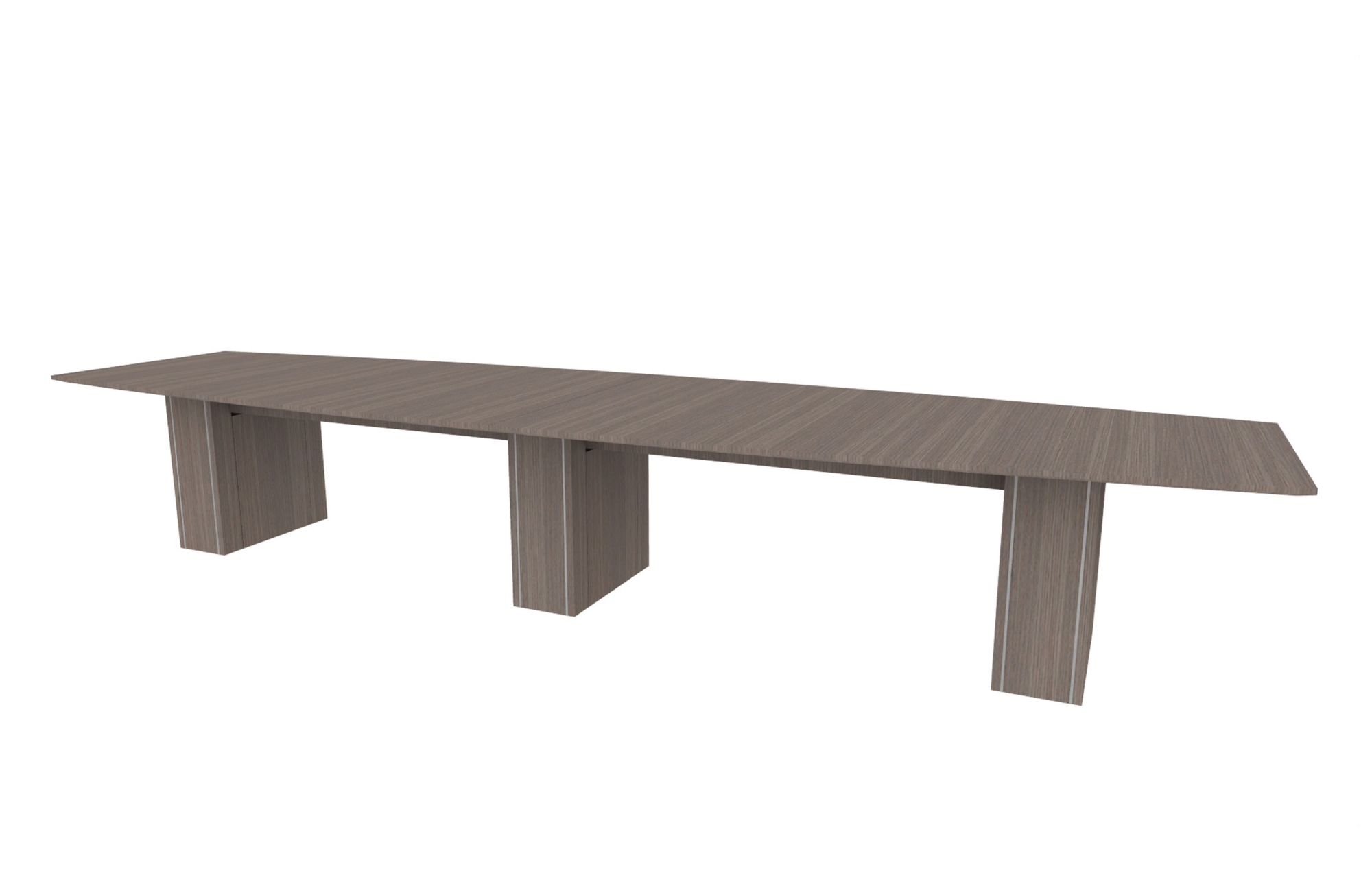 48”x180” Boat Top in Veneer with 10" Rectangle Accent Bases (88-48180BT with 88-2414210RAB)