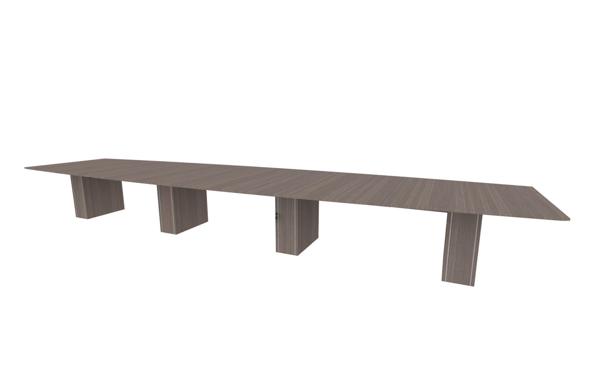 60”x240” Boat Top in Veneer with 10" Rectangle Accent Bases (88-60240BT with 88-2420210RAB)