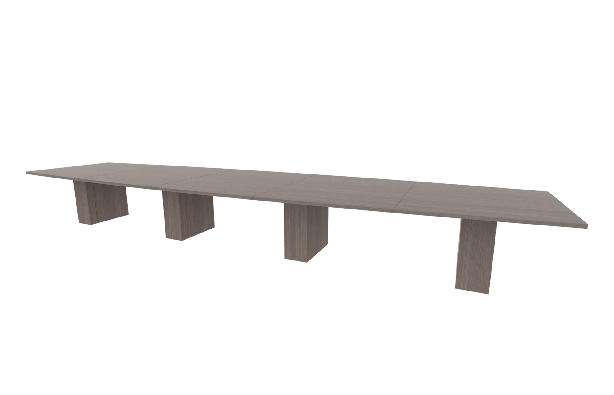 60”x240” Boat Top in HPL with 10" Rectangle Bases (88-60240BT with 88-2420210RB)