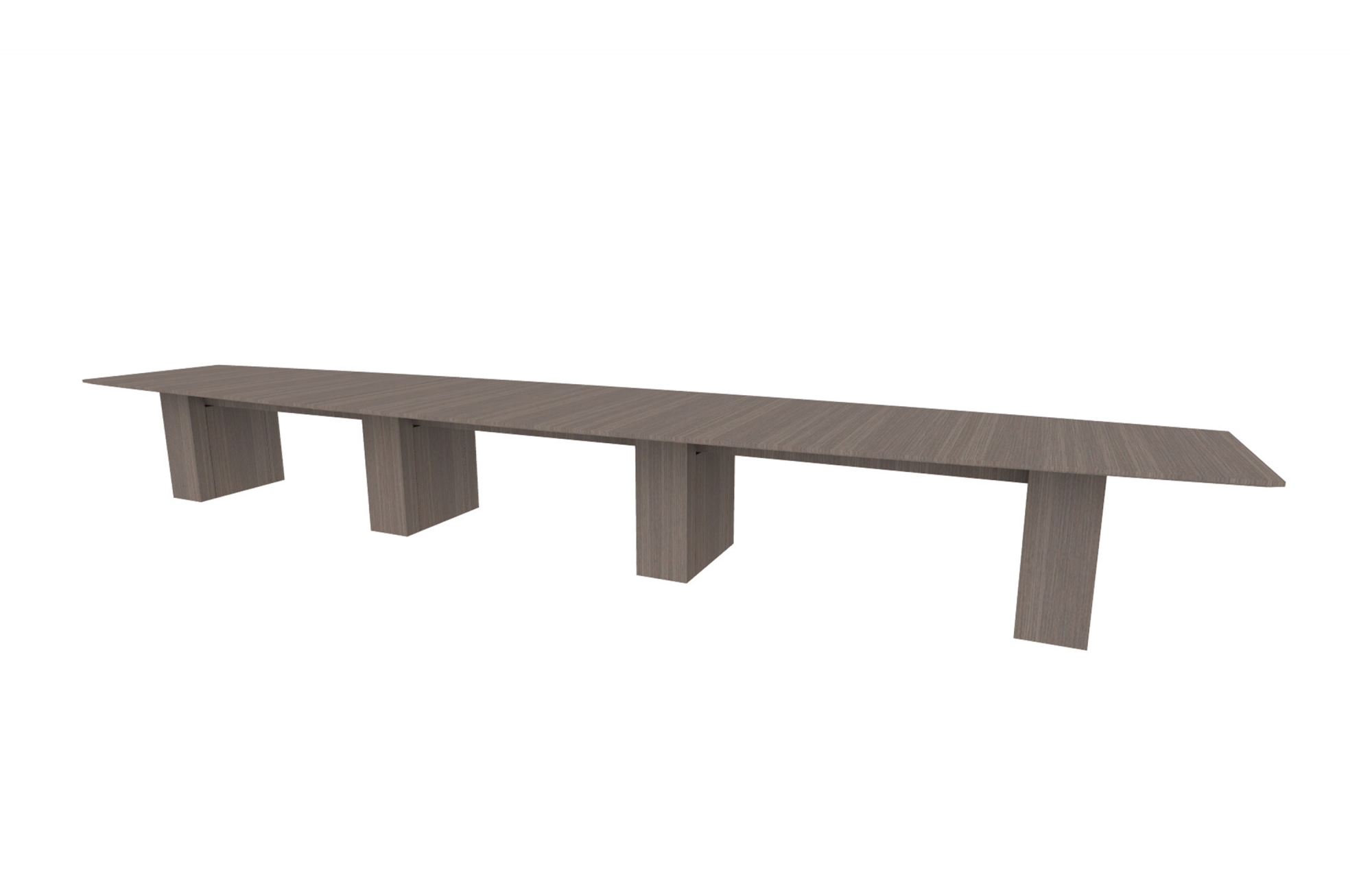 48”x240” Boat Top in Veneer with 10" Rectangle Bases (88-48240BT with 88-2420210RB)