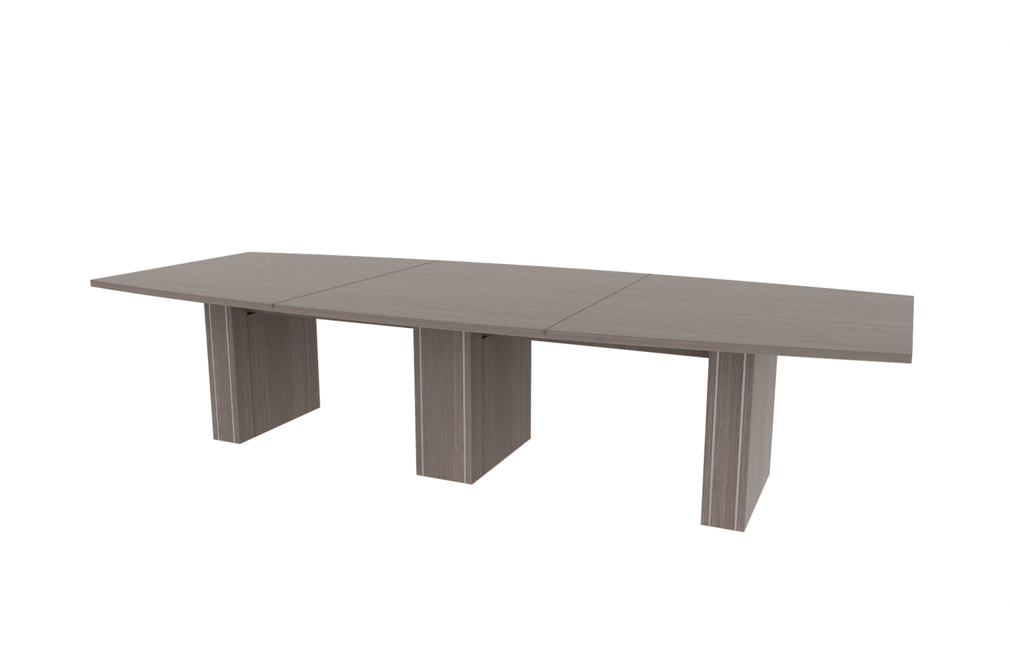 54"x132" Boat Top in HPL with 6"/10" Rectangle Accent Bases (88-54132BT with 88-2494C610RAB)