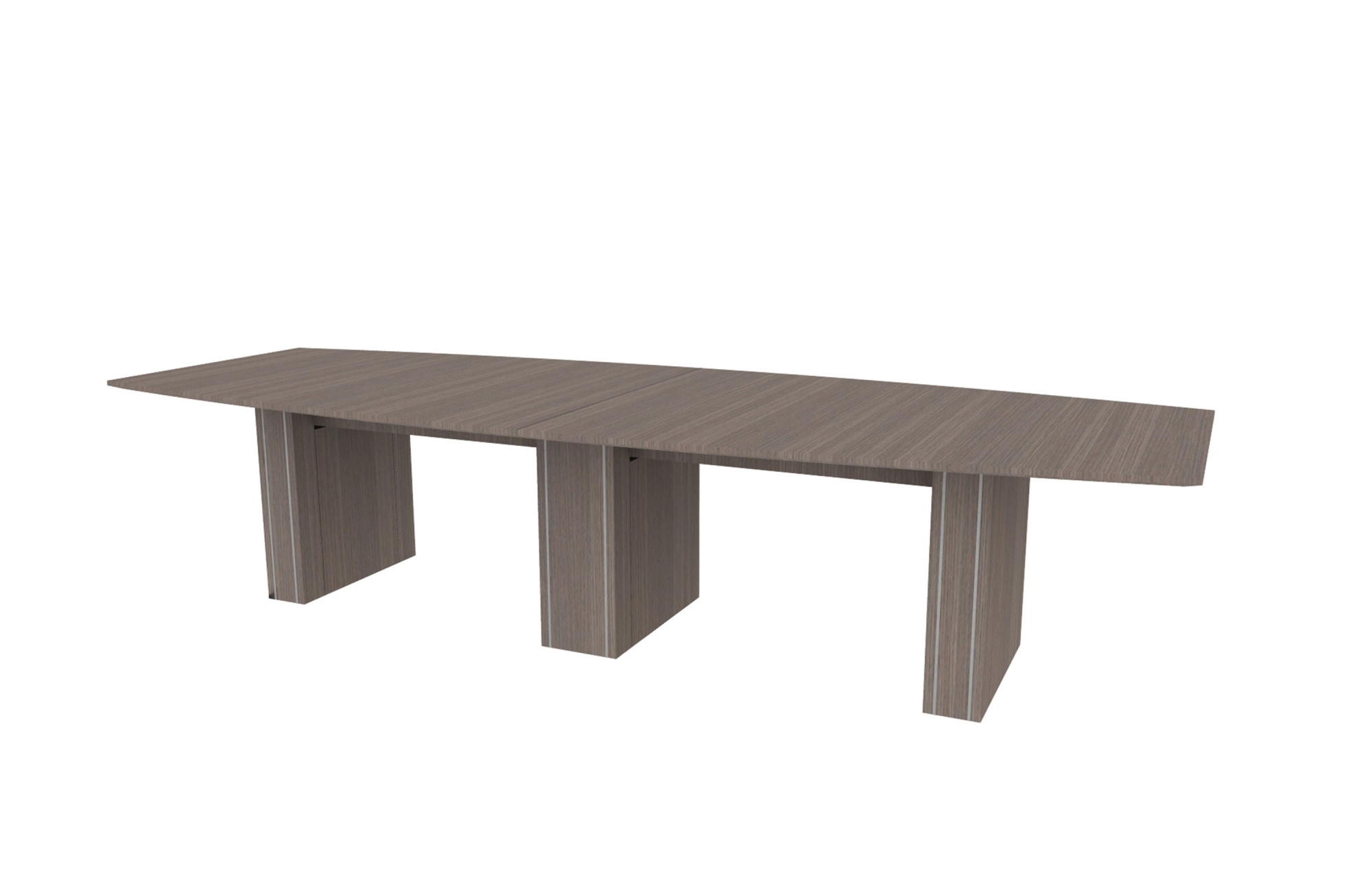 48"x132" Boat Top in Veneer with 6"/10" Rectangle Accent Bases (88-48132BT with 88-2494C610RAB)