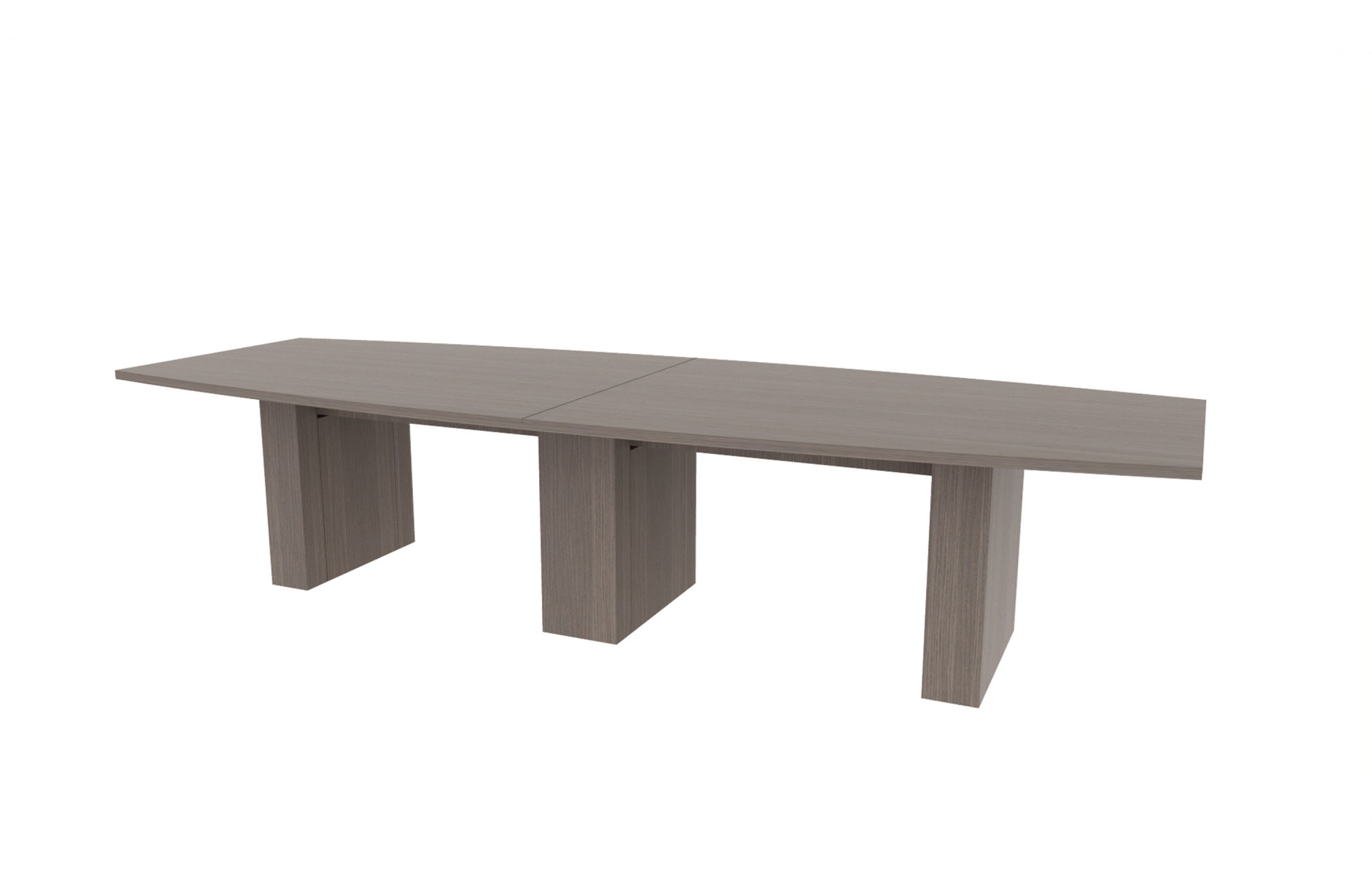 48"x132" Boat Top in HPL with 6"/10" Rectangle Bases (88-48132BT with 88-2494C610RB)