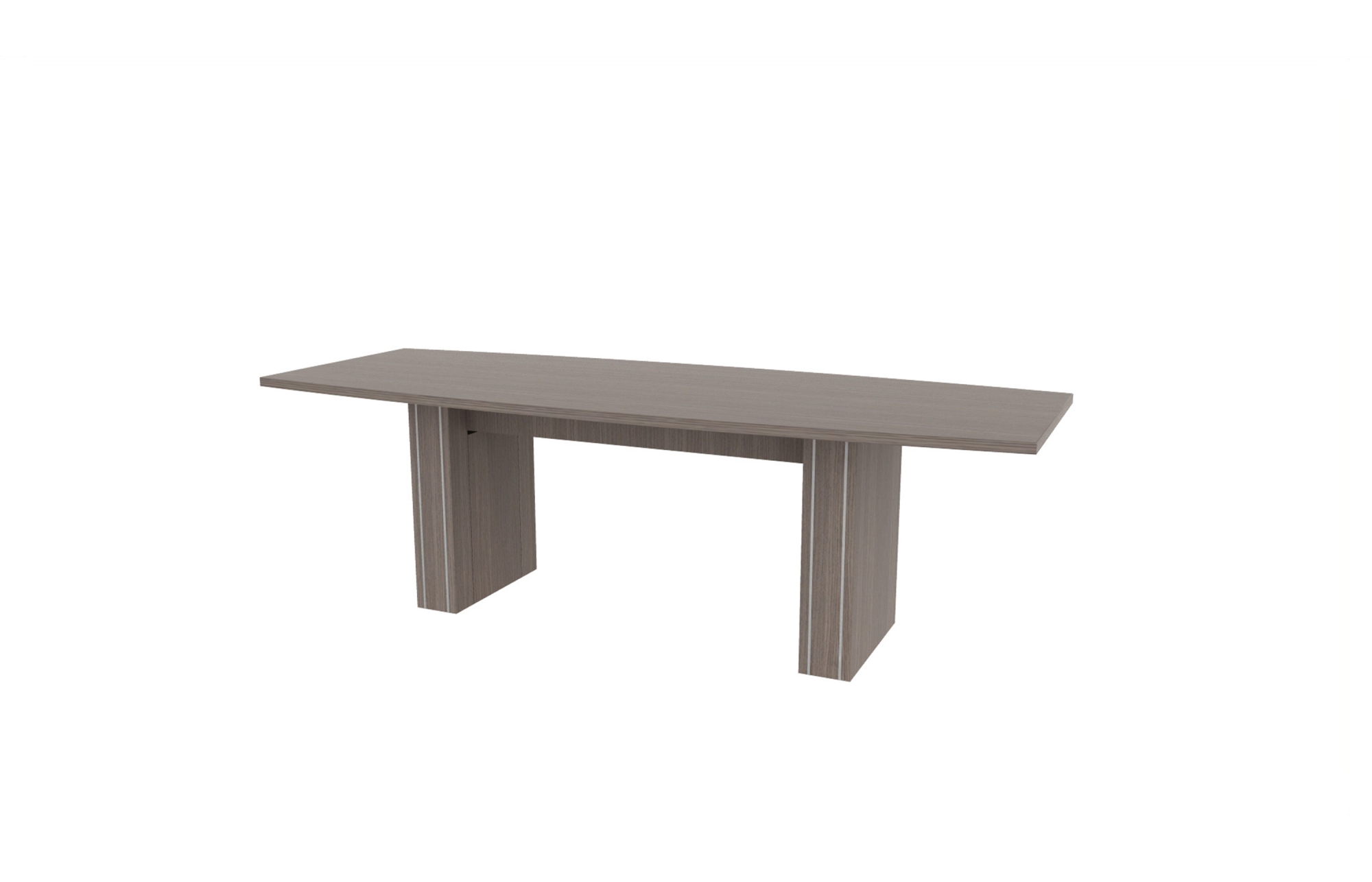 36”x96” Boat Top in HPL with 6" Rectangle Accent Bases (88-3696BT with 88-205806RAB)