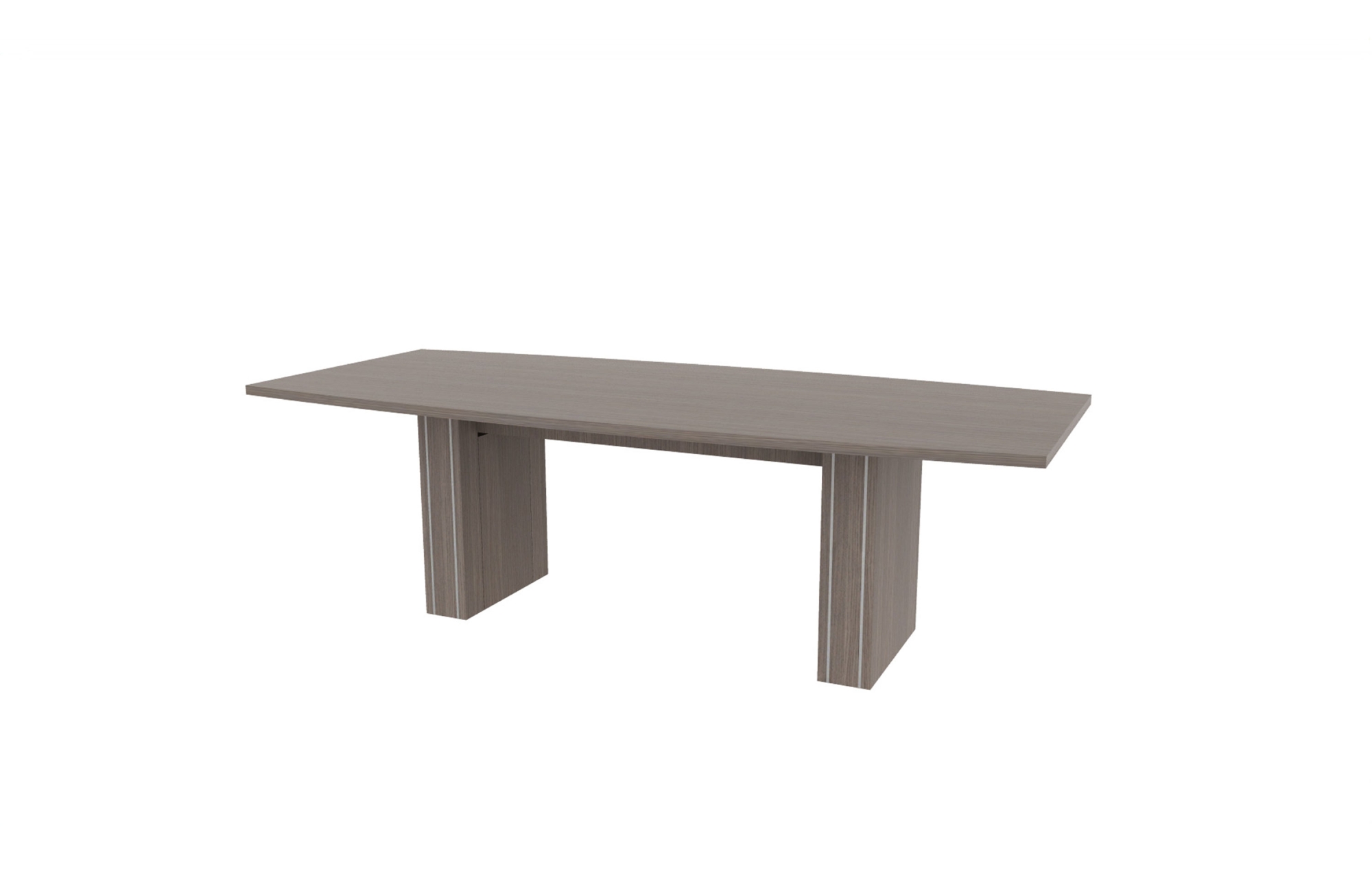 42”x96” Boat Top in HPL with 6" Rectangle Accent Bases (88-4296BT with 88-205806RAB)