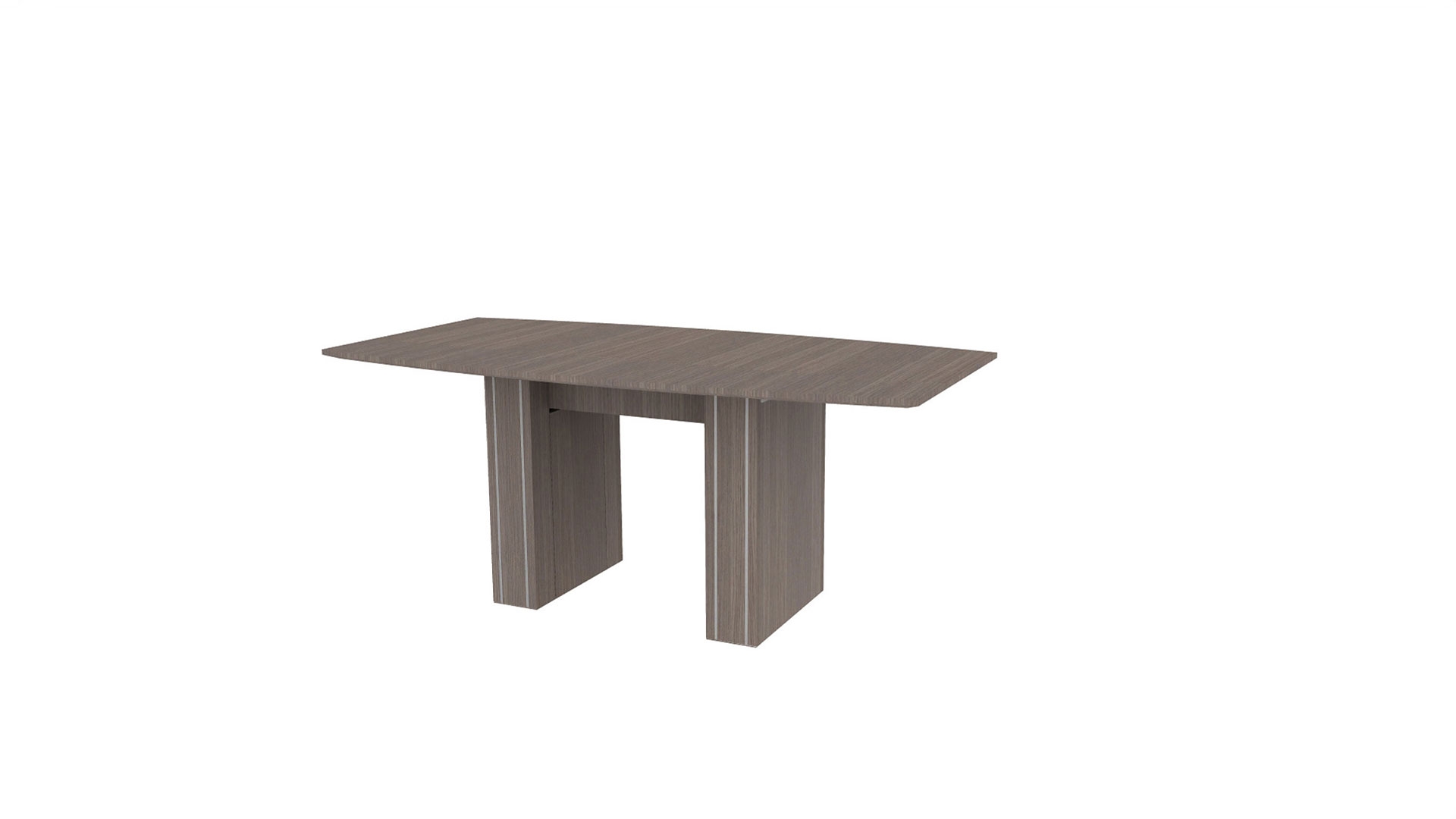 36”x72” Boat Top in Veneer with 6" Rectangle Accent Bases (88-3672BT with 88-203406RAB)