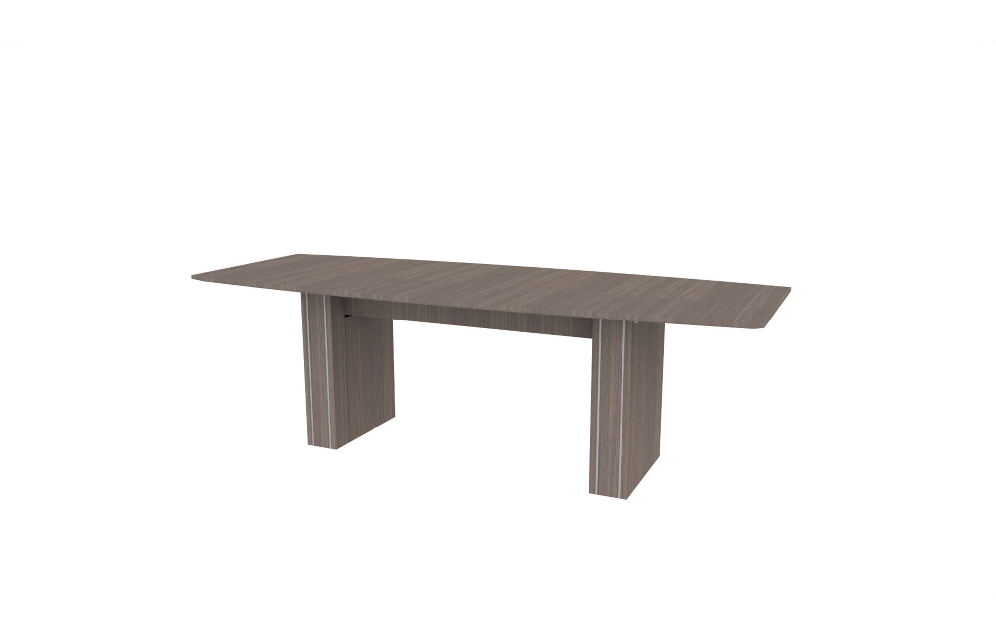 36”x96” Boat Top in Veneer with 6" Rectangle Accent Bases (88-3696BT with 88-205806RAB)