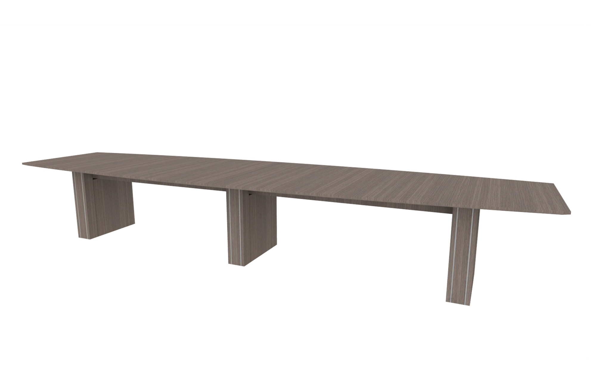 48”x180” Boat Top in Veneer with 6" Rectangle Accent Bases (88-48180BT with 88-2414206RAB)