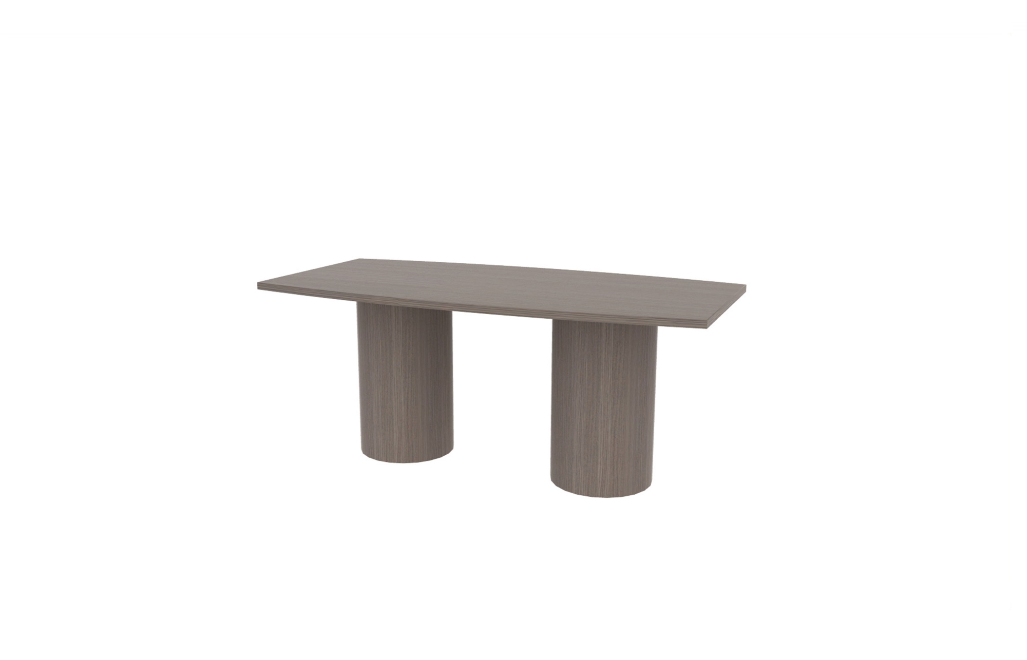 36"x72" Boat Top in HPL with Cylinder Bases (88-3672BT with 01-1616CB)