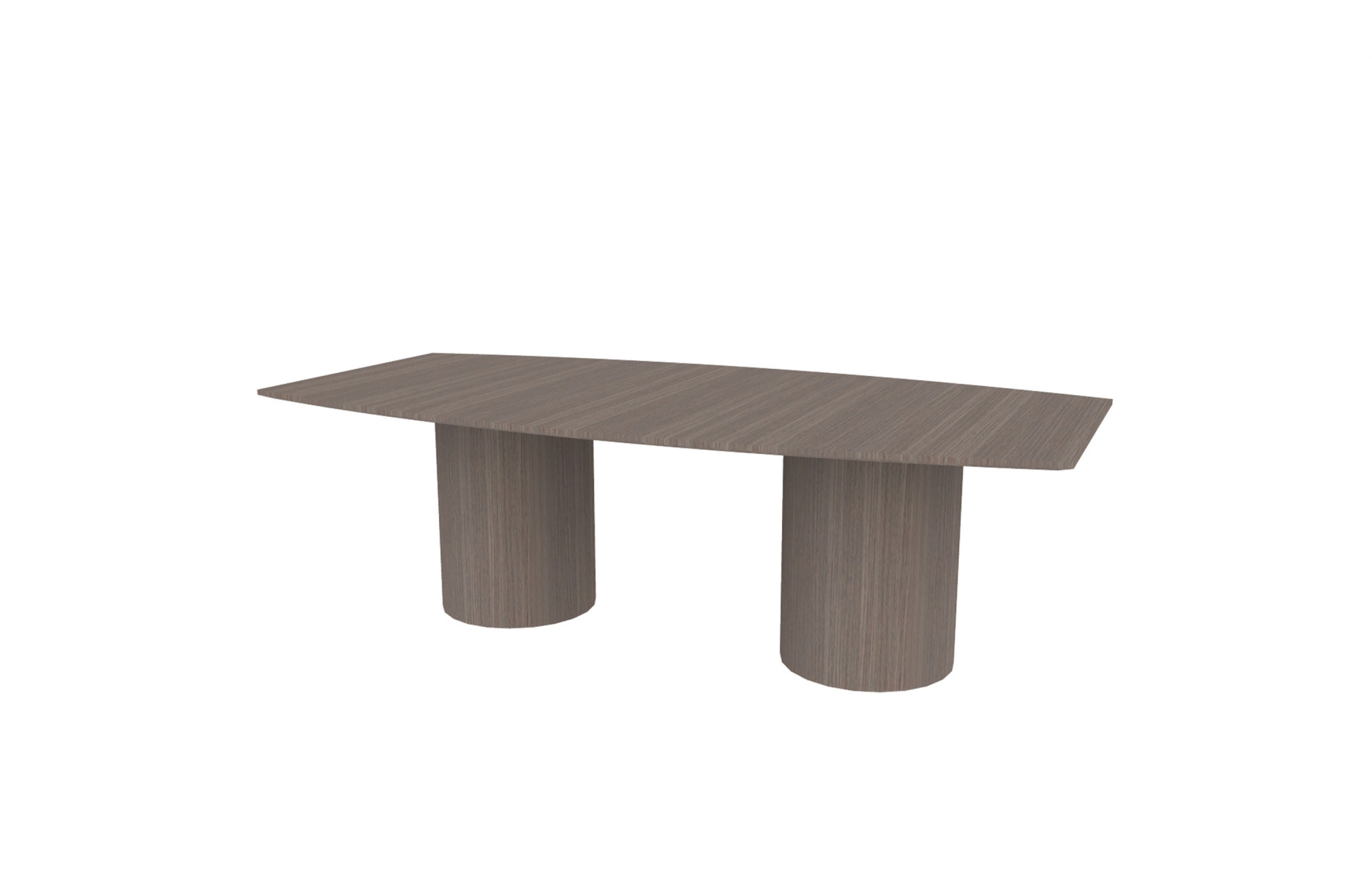 48"x96" Boat Top in Veneer with Cylinder Bases (88-4896BT with 01-2020CB)