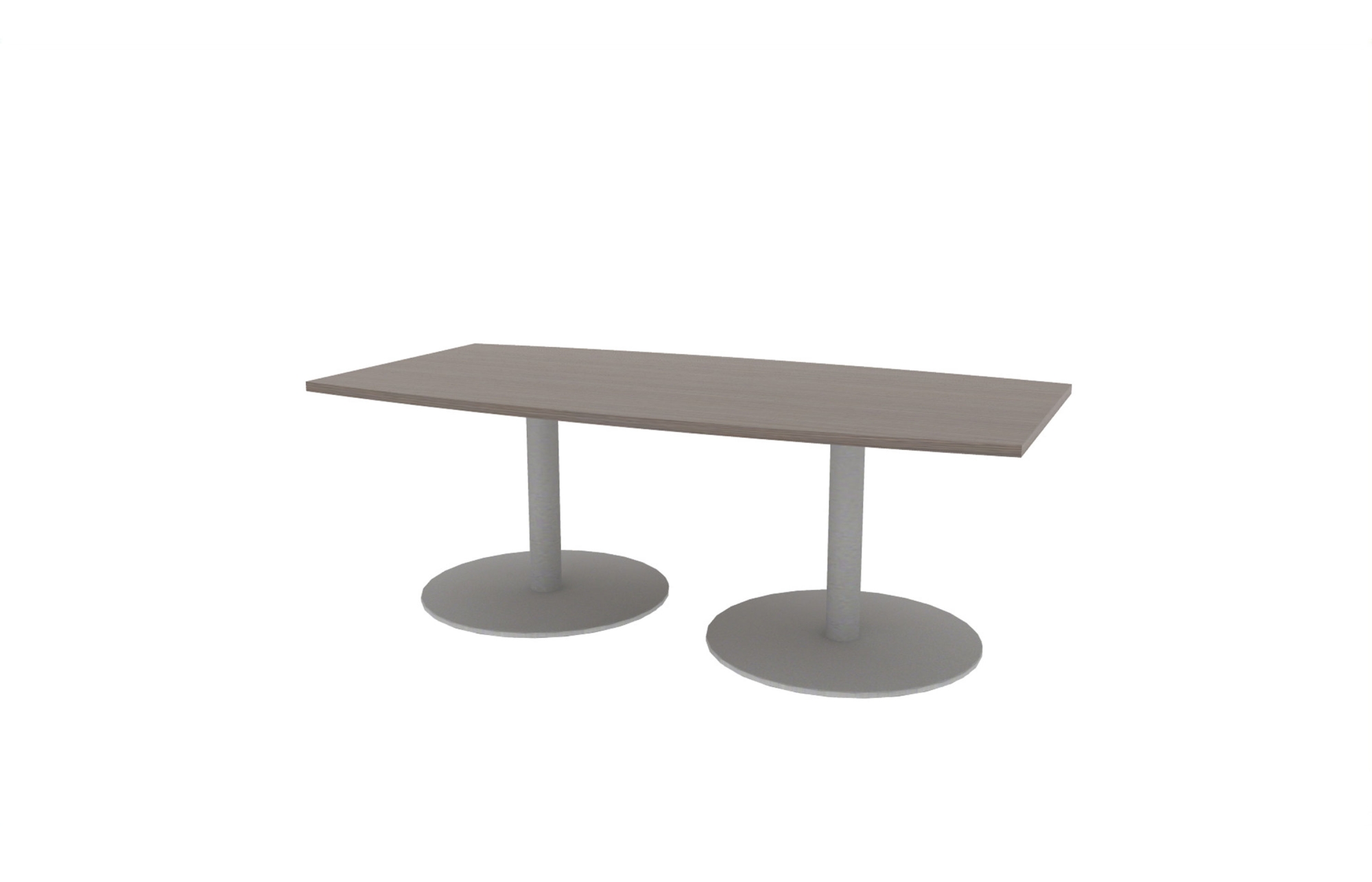 42"x84" Boat Top in HPL with Aluminum Disc Bases (88-4284BT with 01-3230DBA)