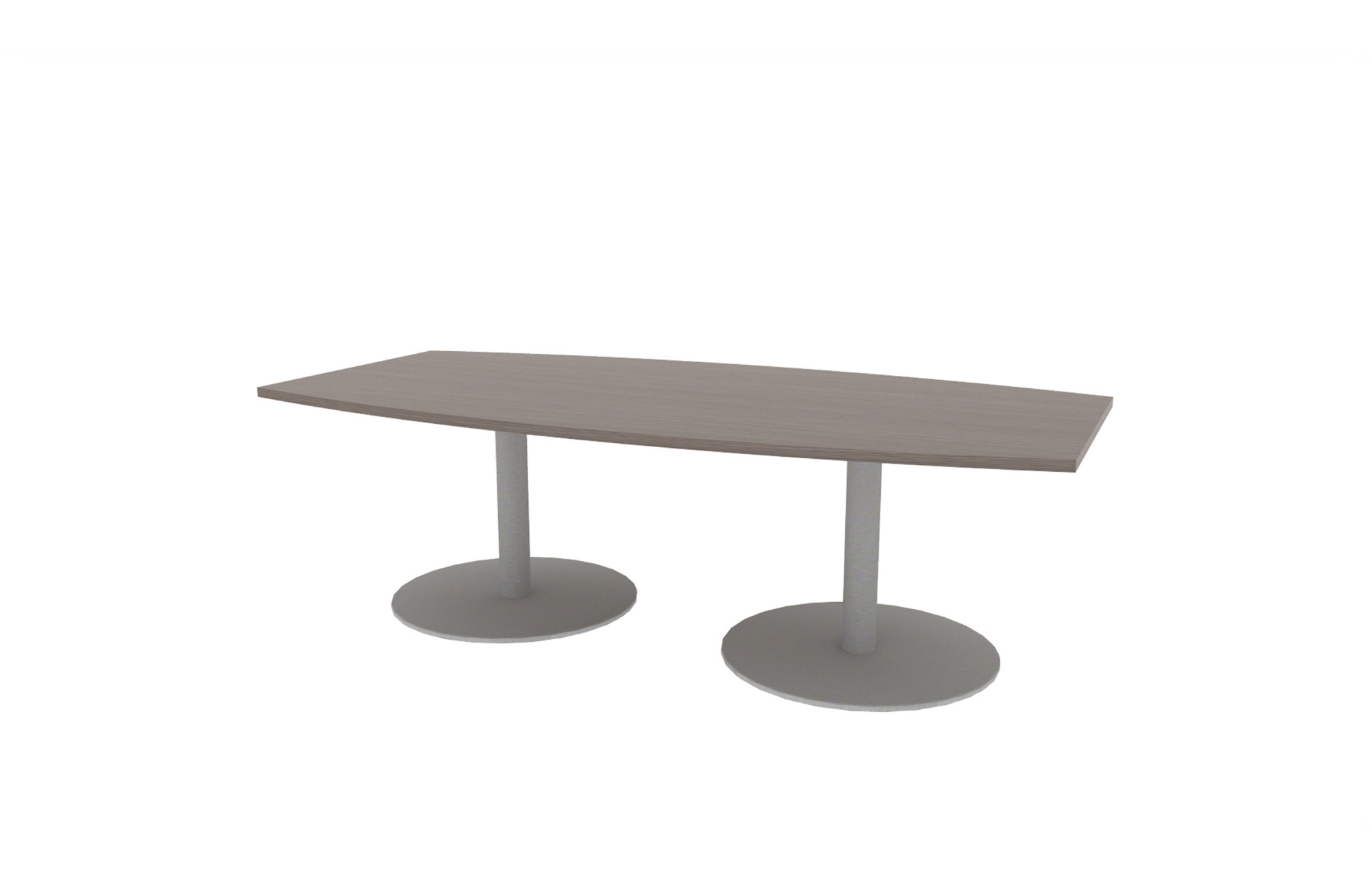 48"x96" Boat Top in HPL with Aluminum Disc Bases (88-4896BT with 01-3230DBA)