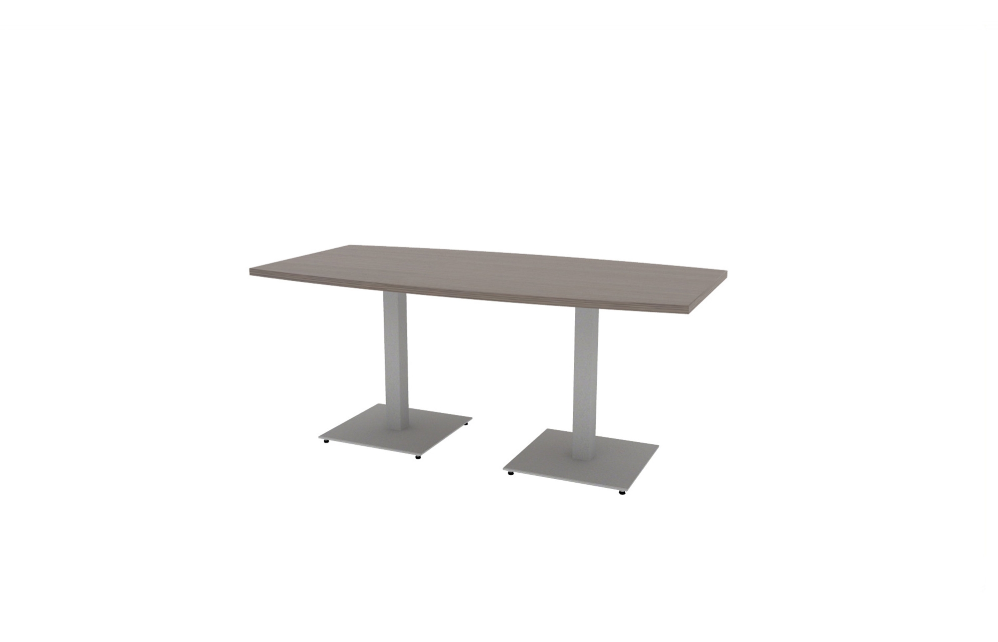 36"x72" Boat Top in HPL with Aluminum Square Bases (88-3672BT with 01-2030SBA)