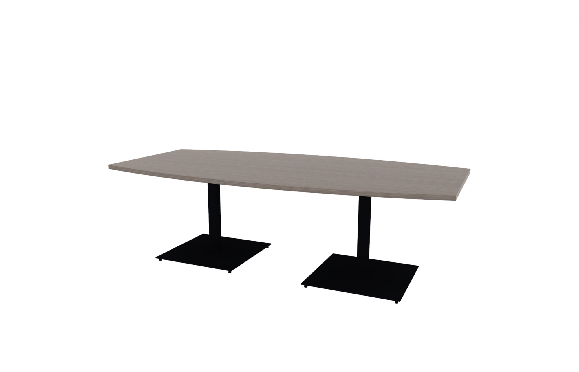 48"x96" Boat Top in HPL with Black Square Bases (88-4896BT with 01-2630SBB)