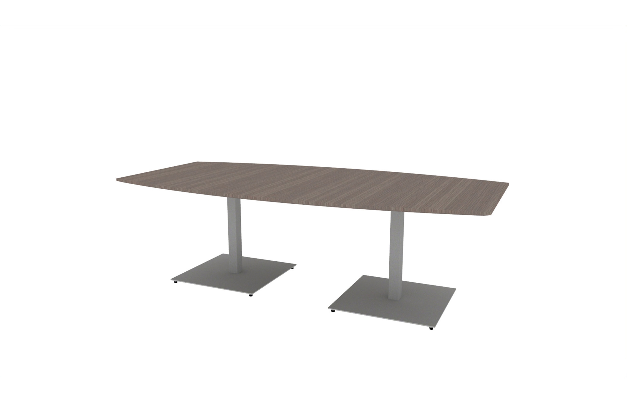 48"x96" Boat Top in Veneer with Aluminum Square Bases (88-4896BT with 01-2630SBA)