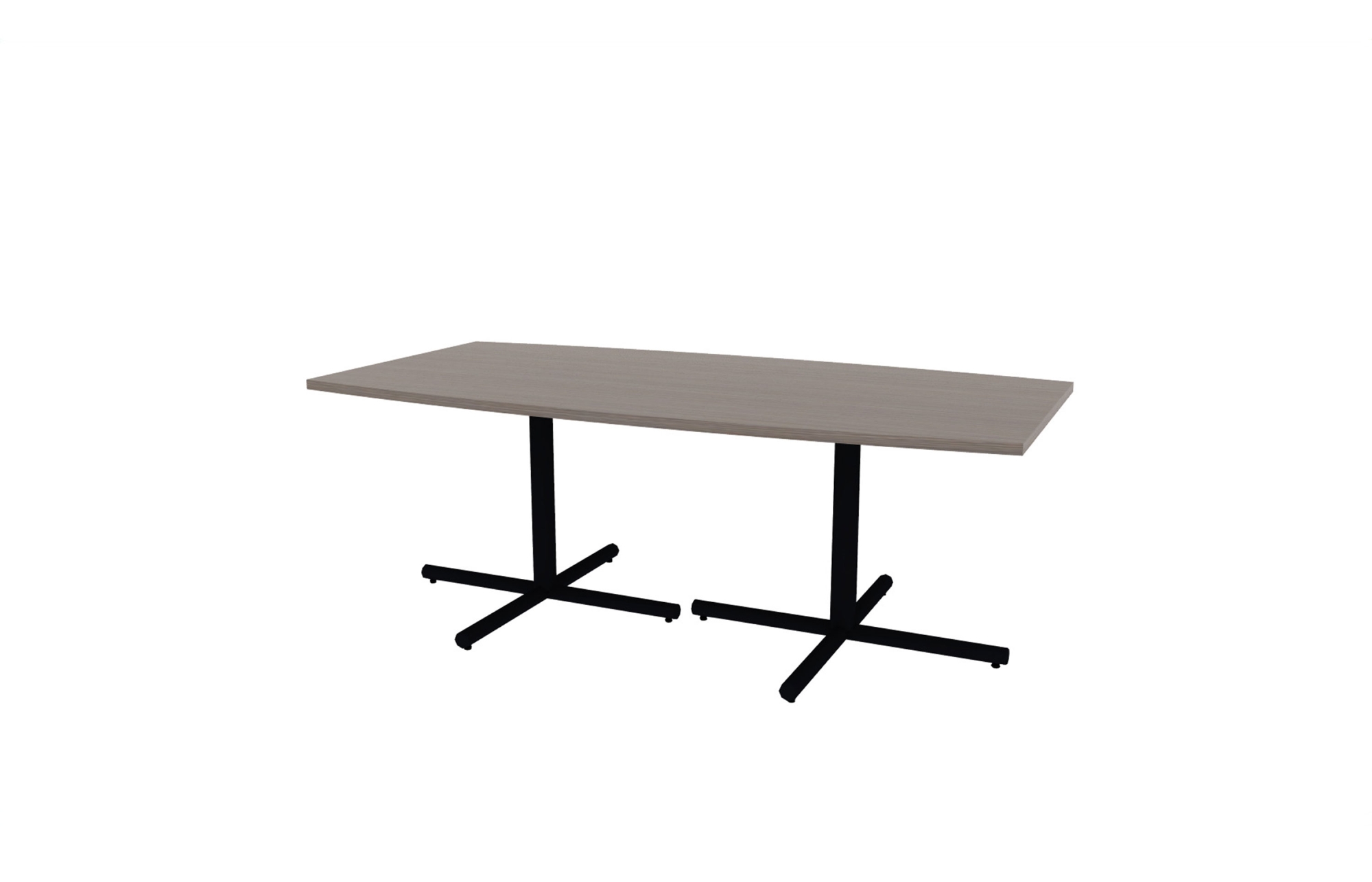 42"x84" Boat Top in HPL with Black Tubular X Bases (88-4284BT with 01-3830TXB)