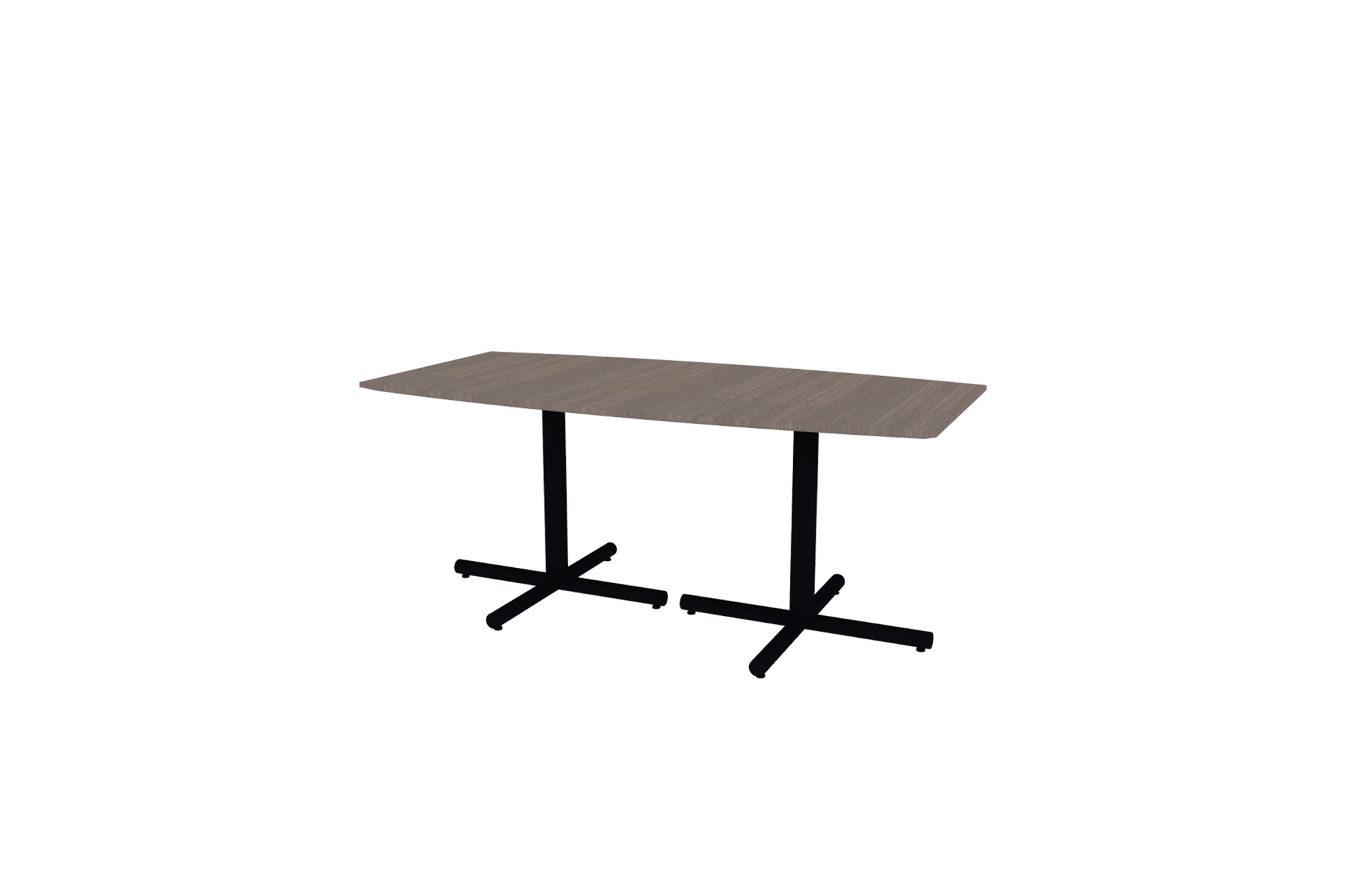 36"x72" Boat Top in Veneer with Black Tubular X Bases (88-3672BT with 01-3230TXB)