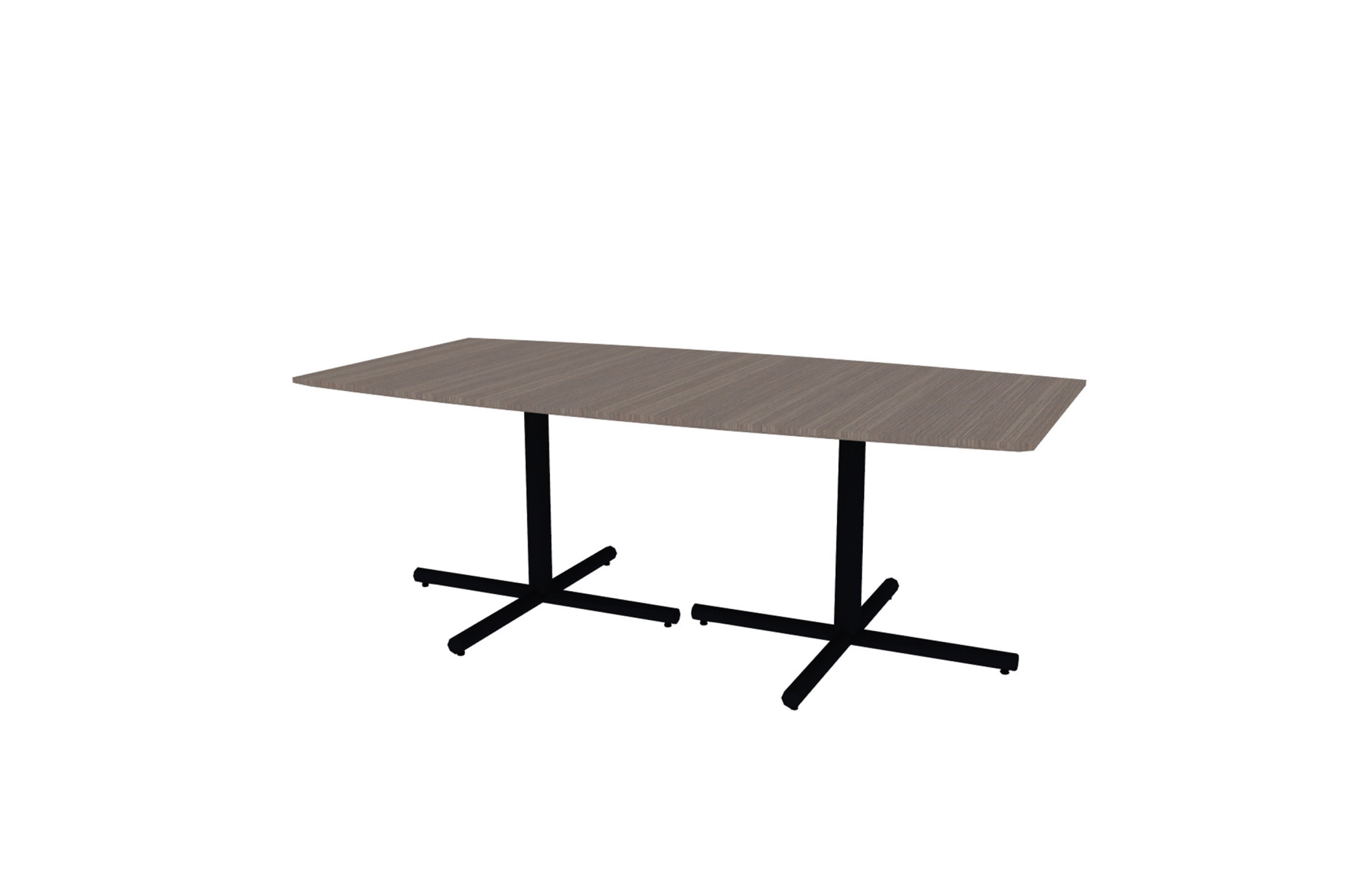 42"x84" Boat Top in Veneer with Black Tubular X Bases (88-4284BT with 01-3830TXB)