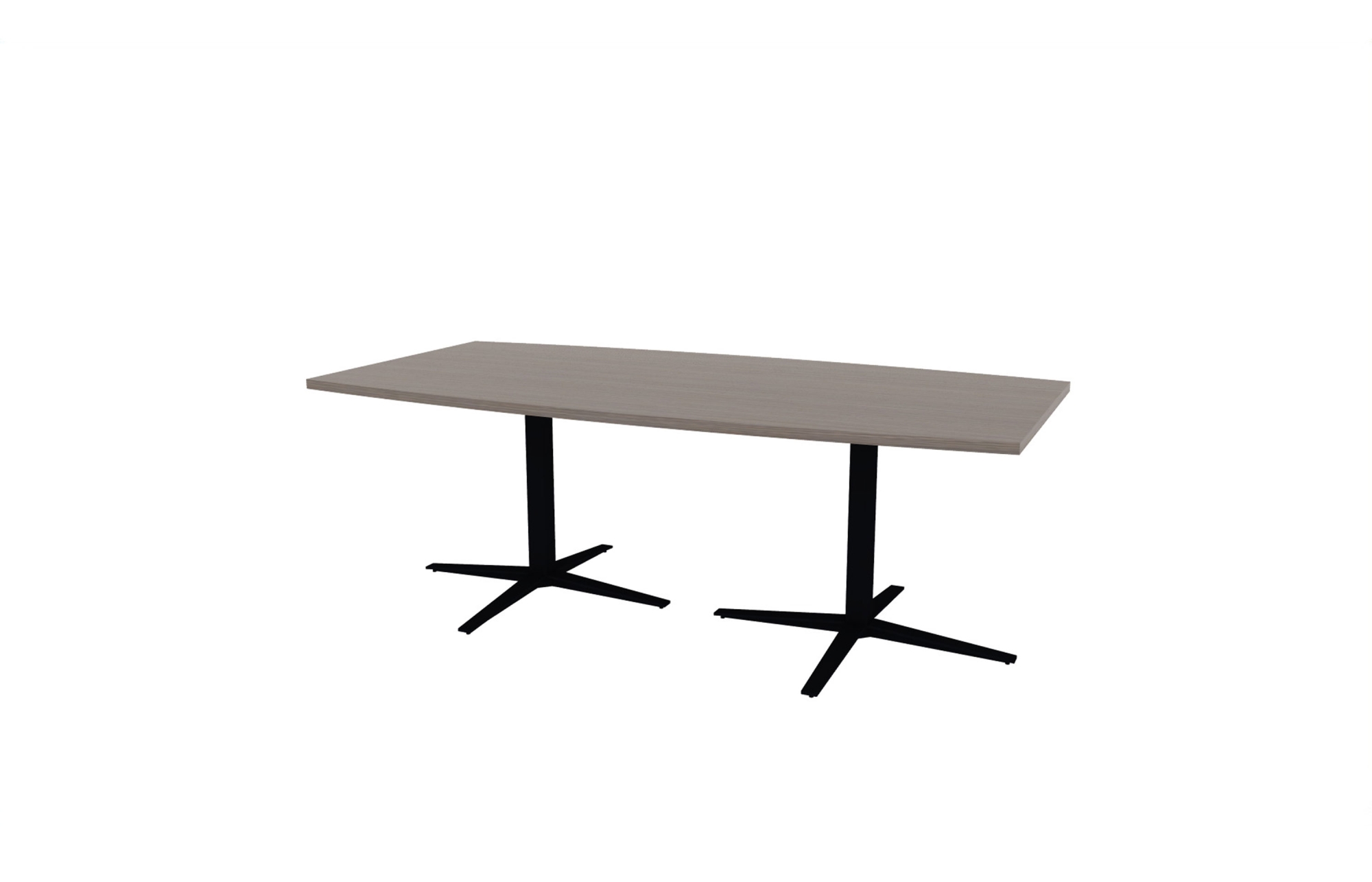 42"x84" Boat Top in HPL with Black X Bases (88-4284BT with 01-2630LXBB)