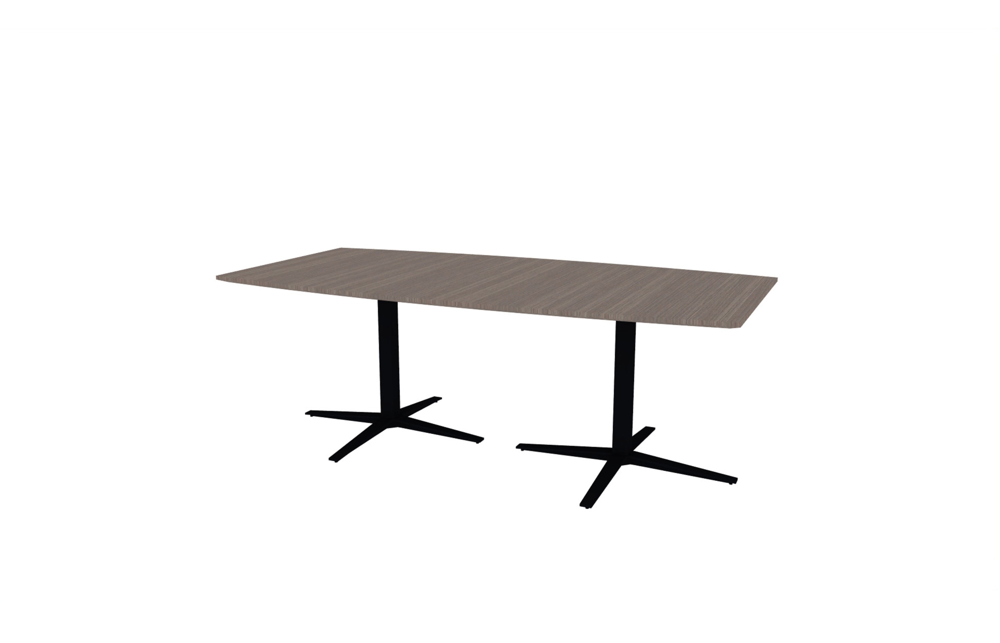 42"x84" Boat Top in Veneer with Black X Bases (88-4284BT with 01-2630LXBB)