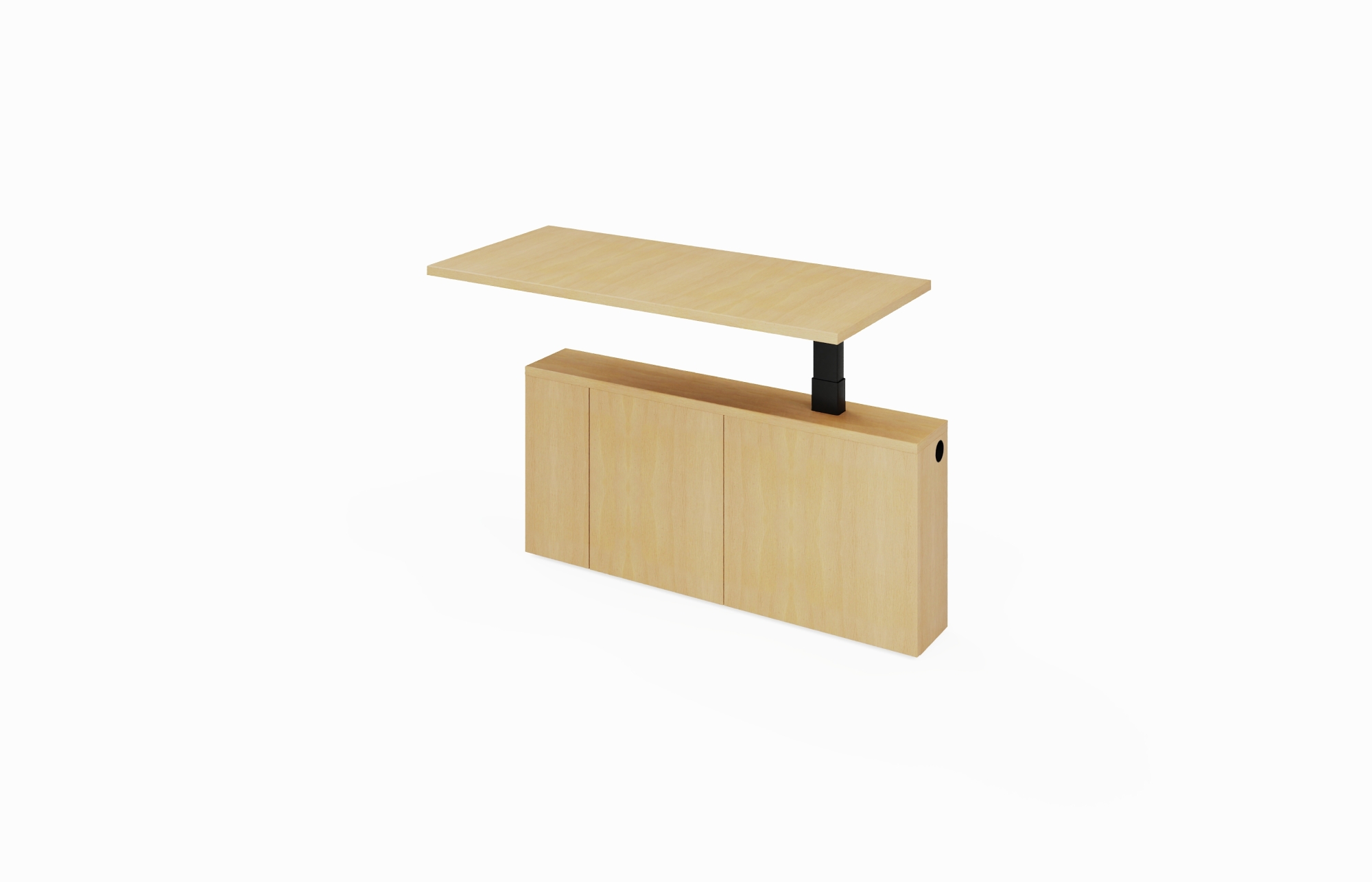 Height Adjust 3-Column Wall Bridge Tech Storage (Left 66-2448WBL3, 66-2442WBL3; Right 66-2448WBR3, 66-2442WBR3)