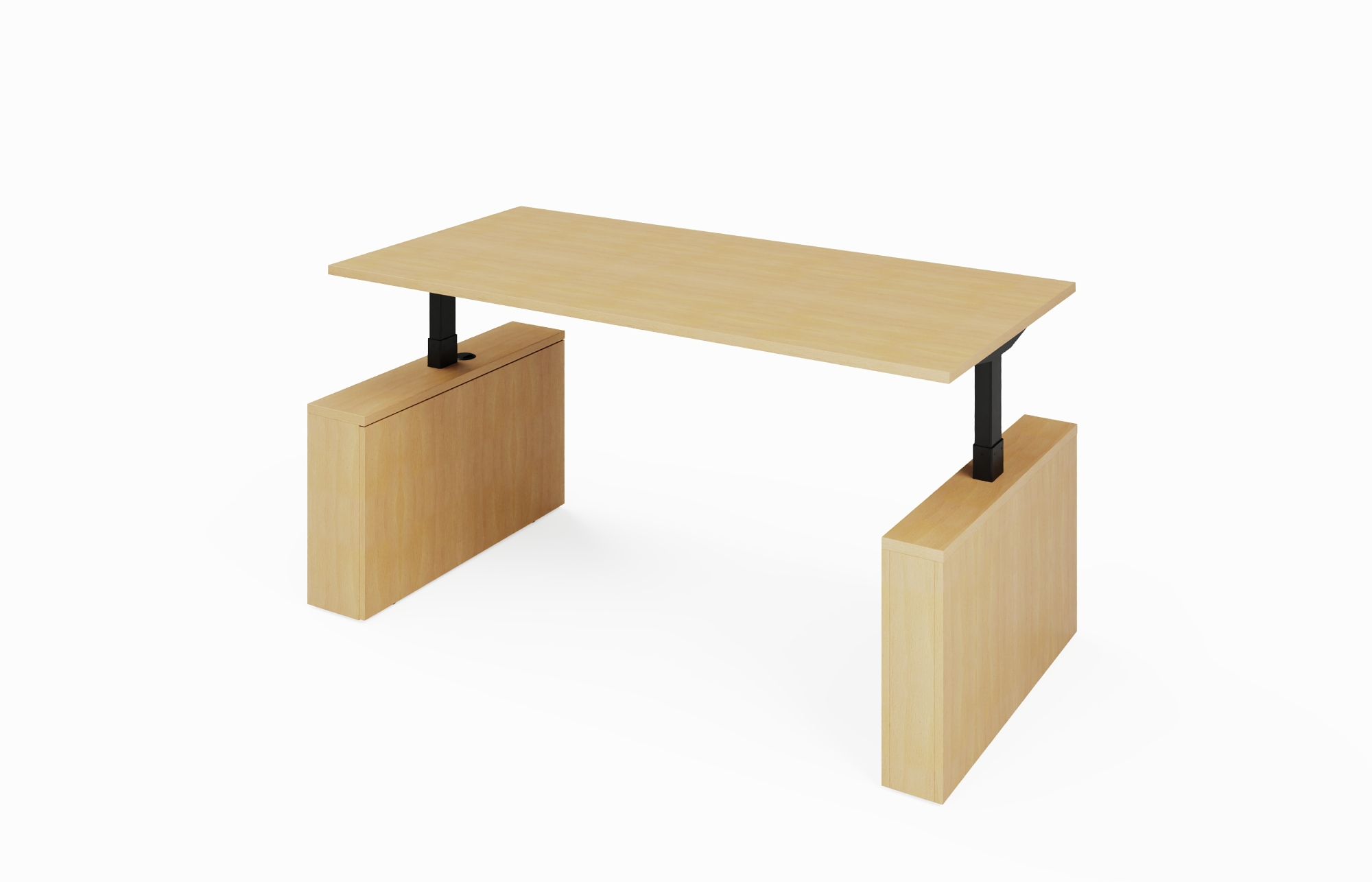 Height Adjust Wall Panel Leg Desk (Left 66-3672WPLDL, 66-3072WPLDL, 66-3666WPLDL, 66-3066WPLDL; Right 66-3672WPLDR, 66-3072WPLDR, 66-3666WPLDR, 66-3066WPLDR)