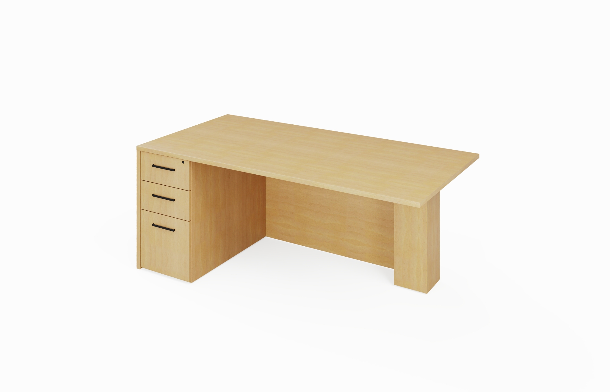 Single Ped Freestanding Desk B/B/F (Left 66-3672LPD, 66-3666LPD, 66-3072LPD, 66-3066LPD; Right 66-3672RPD, 66-3666RPD, 66-3072RPD, 66-3066RPD)