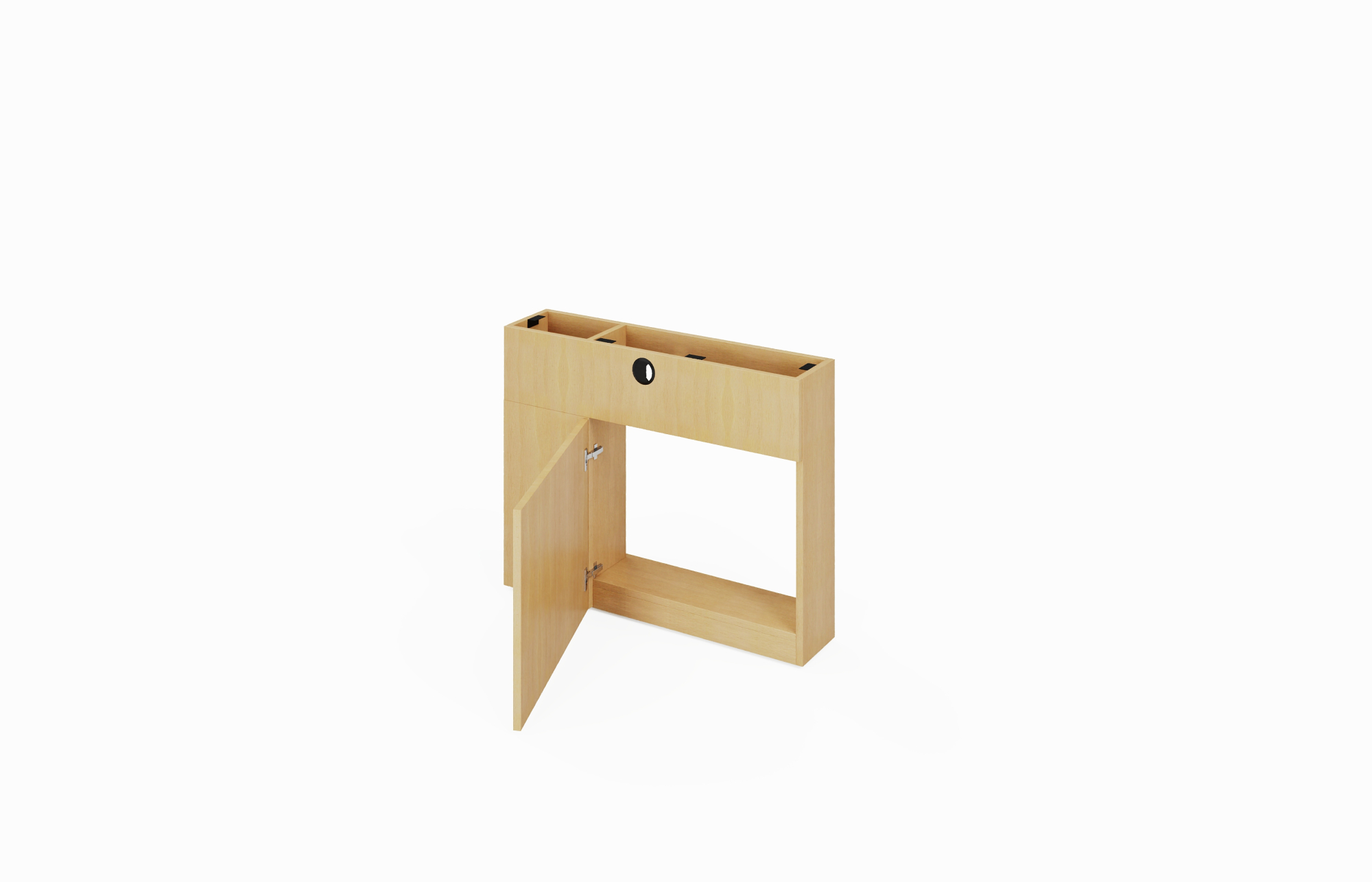 U-Support Panel Leg Tech Support Open (Left 66-3628UPTL, 66-3028UPTL, 66-2428UPTL; Right 66-3628RPTR, 66-3028UPTR, 66-2428UPTR)
