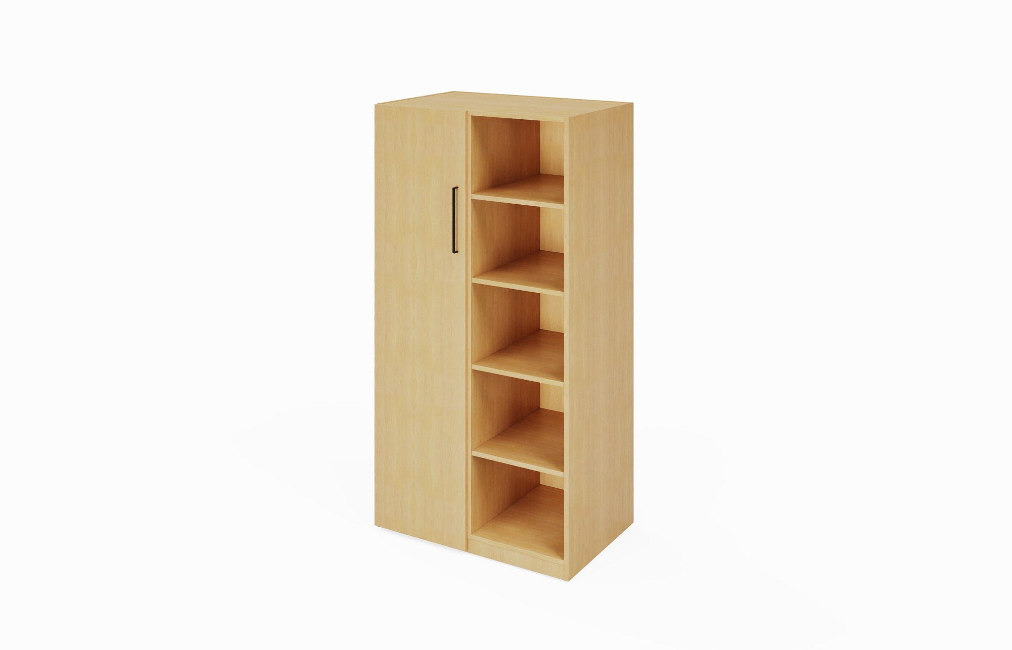 Wardrobe and Open Storage Cabinet (Left 66-3684WOL, 66-3084WOL, 66-3672WOL, 66-3072WOL; Right 66-3684WOR, 66-3084WOR, 66-3672WOR, 66-3072WOR)
